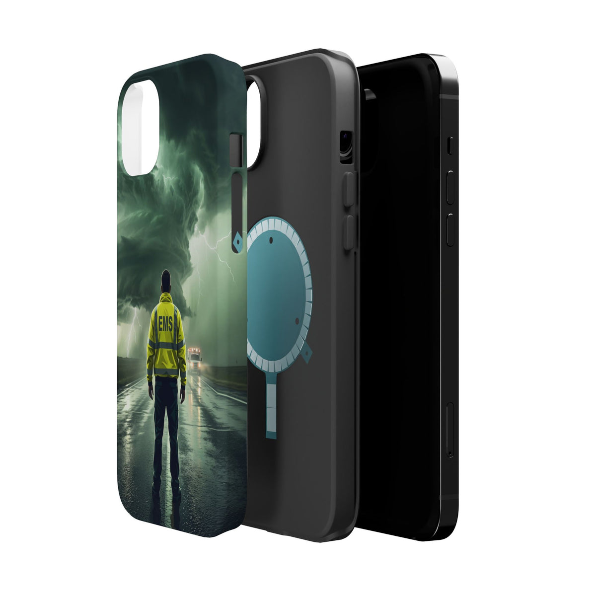 EMS Green Storm Phone Case — Magnetic Wireless Charging Cover