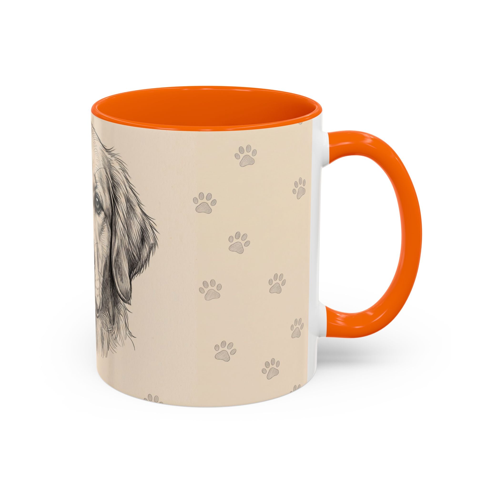 Golden Retriever Sketch Mug | Golden Retriever Lover Gift | Pencil Art Dog Coffee Mug