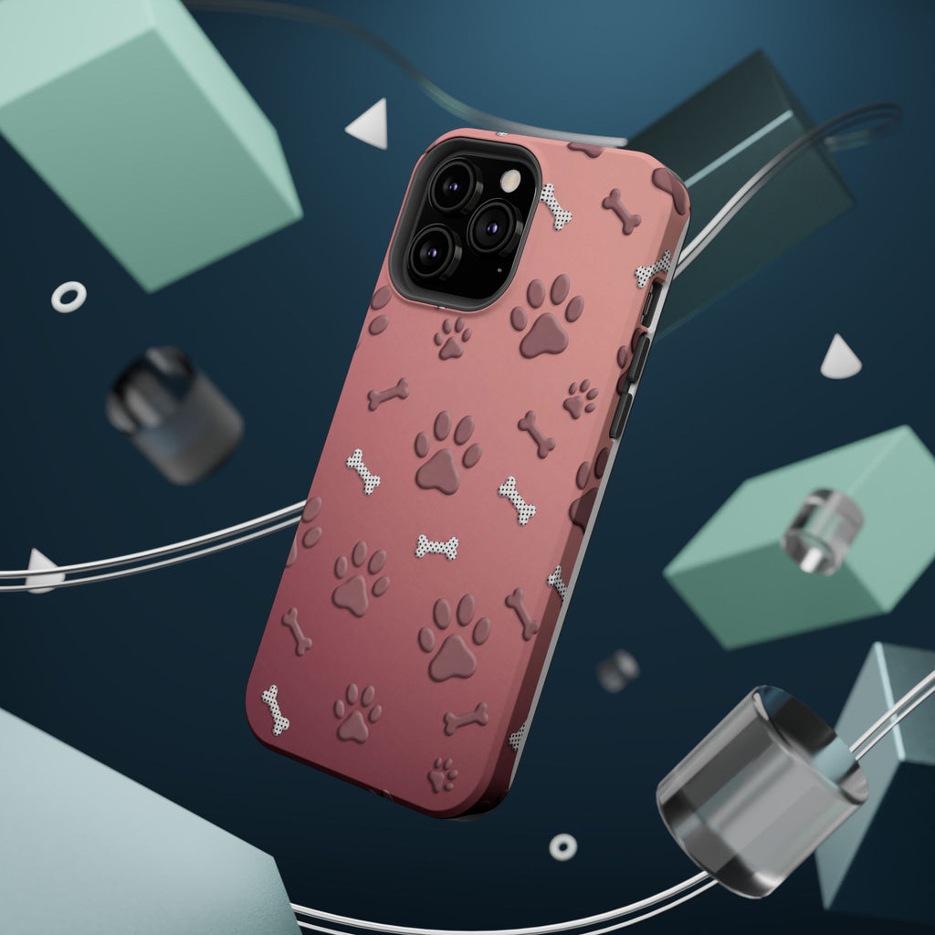 Paws & Bones Phone Case — Impact-Resistant Wireless Charging Cover