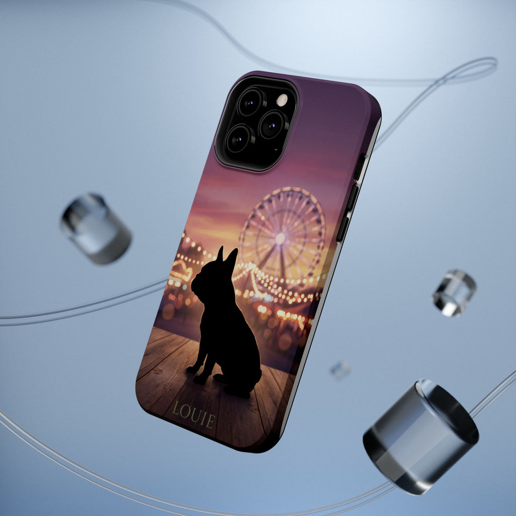 Personalized French Bulldog Carnival Nights Phone Case — Wireless Charging Cover
