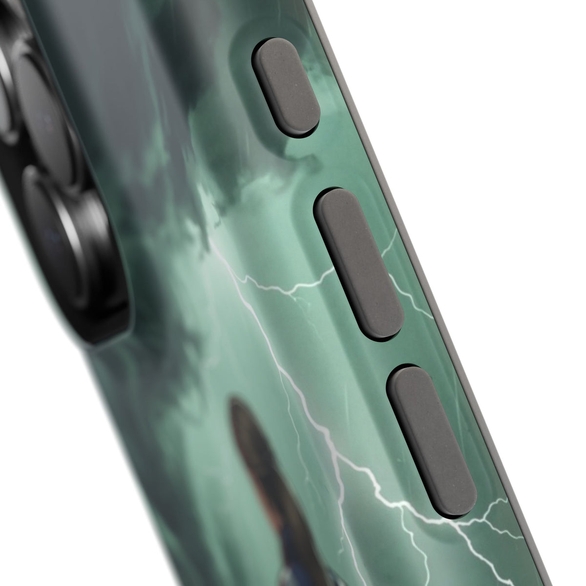 Female Paramedic Green Storm Phone Case — Magnetic Wireless Charging Cover