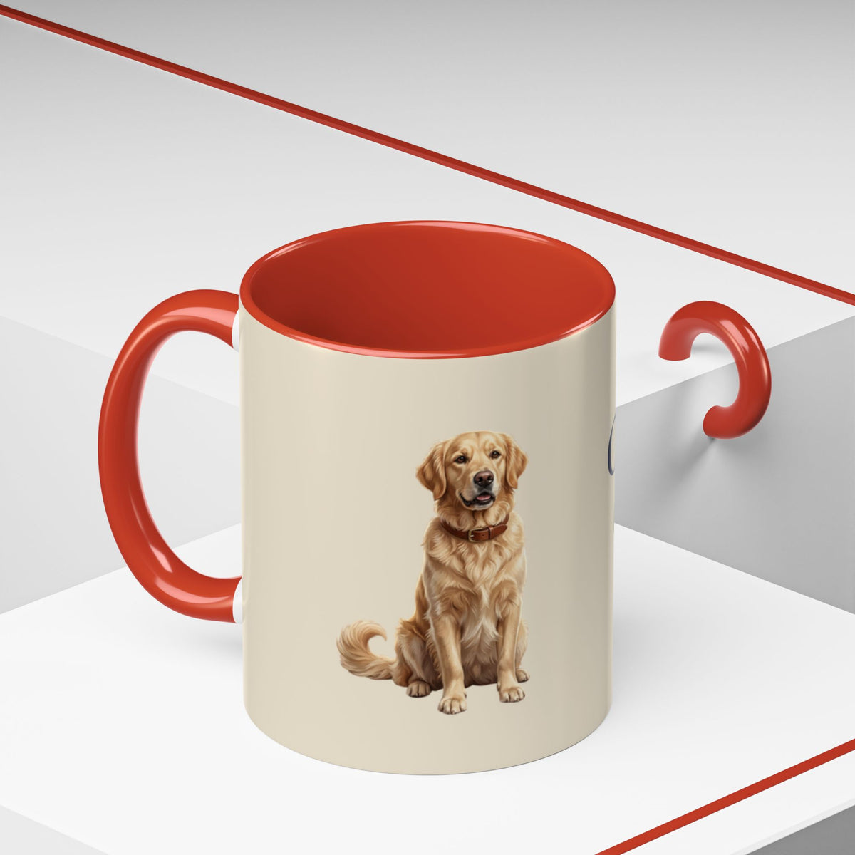 Personalized Golden Retriever Mug | Custom Name & Message Dog Mom Dad Coffee Mug