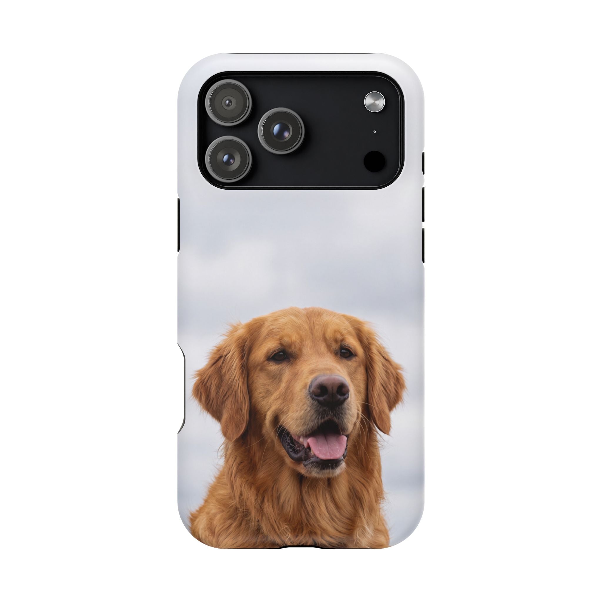 Golden Retriever Phone Case — Impact-Resistant Wireless Charging Cover
