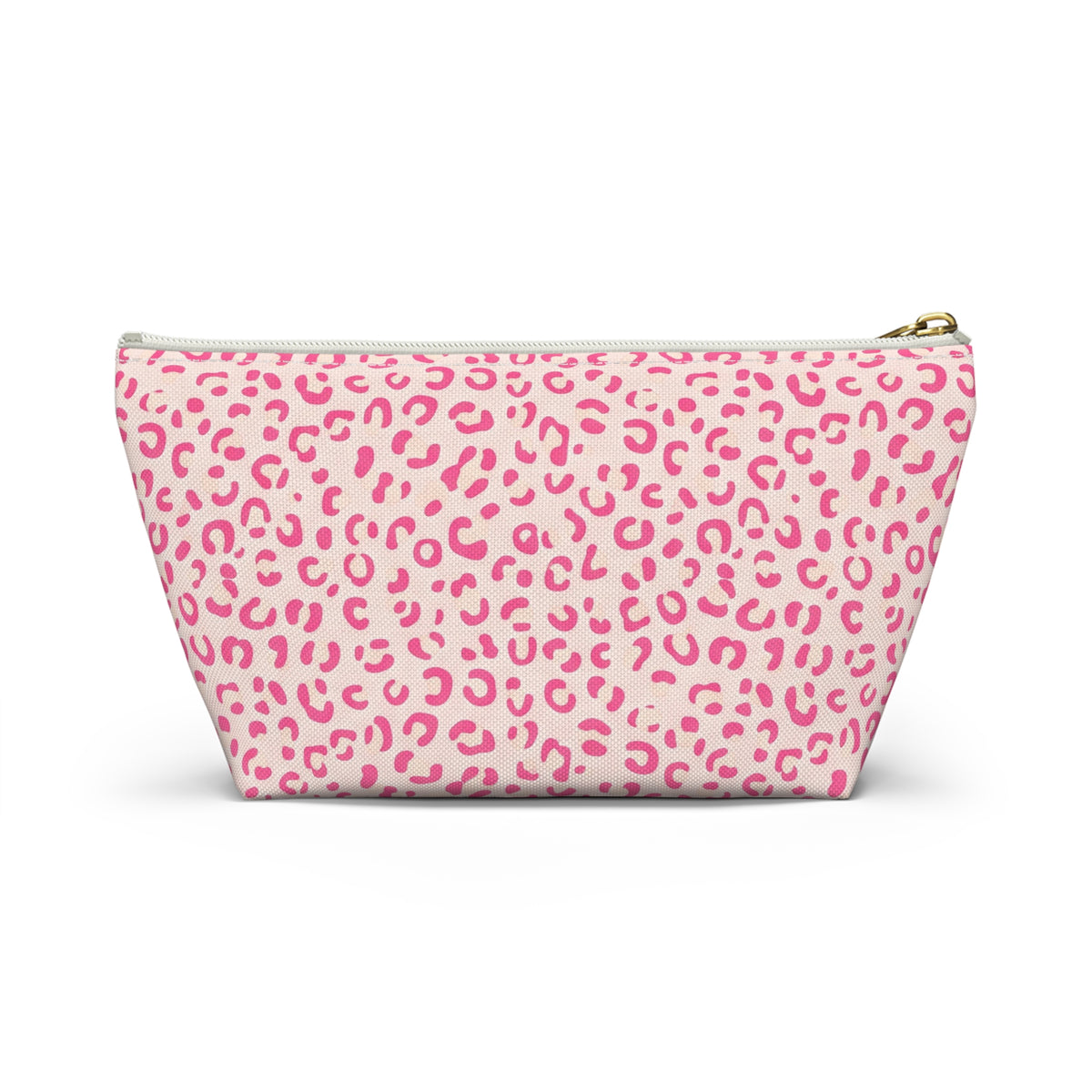 Nurse Life Pink Leopard Accessory Pouch — T-Bottom Zipper Bag