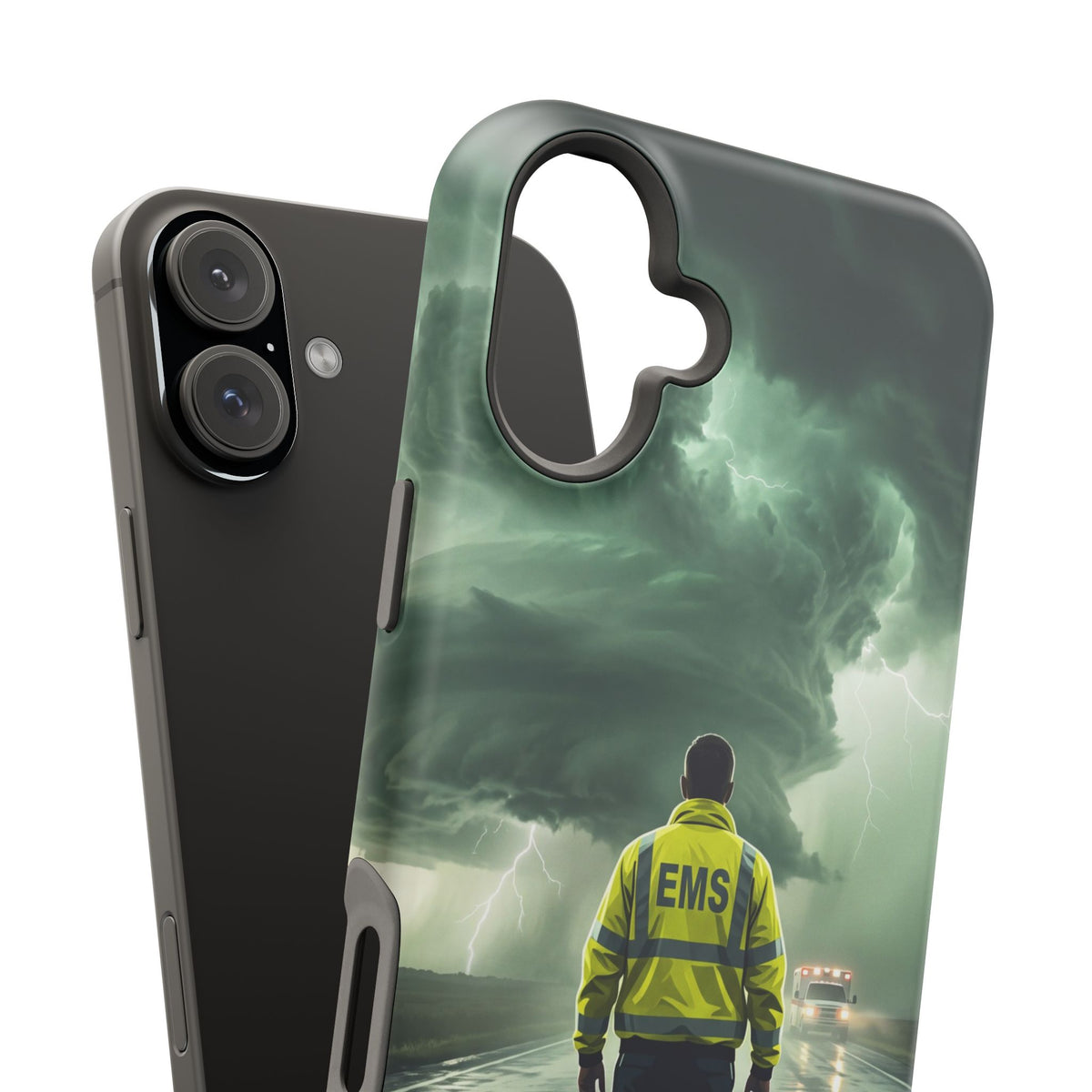 EMS Green Storm Phone Case — Magnetic Wireless Charging Cover