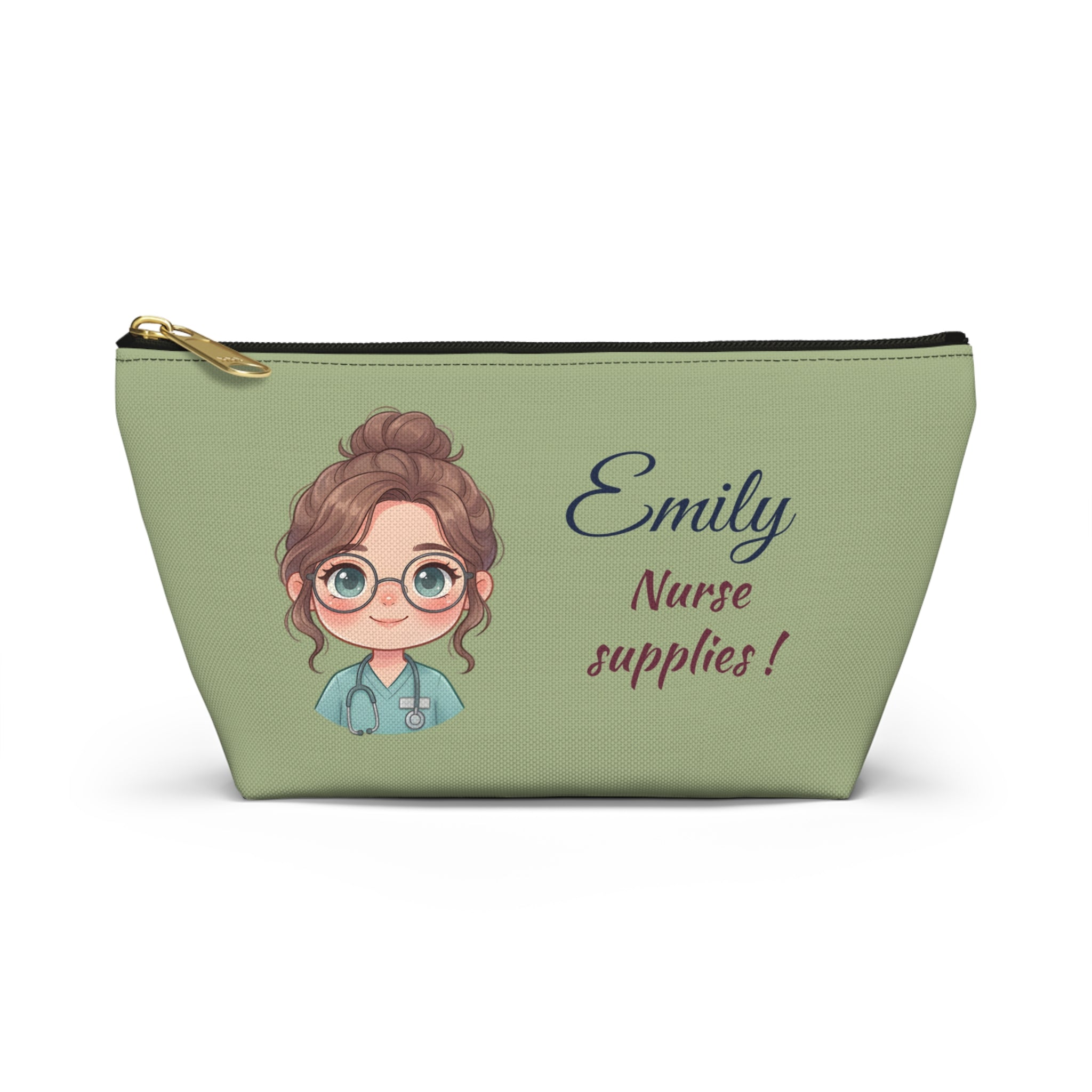 Personalized Nurse Pouch – Custom Name and Text Cosmetic Bag