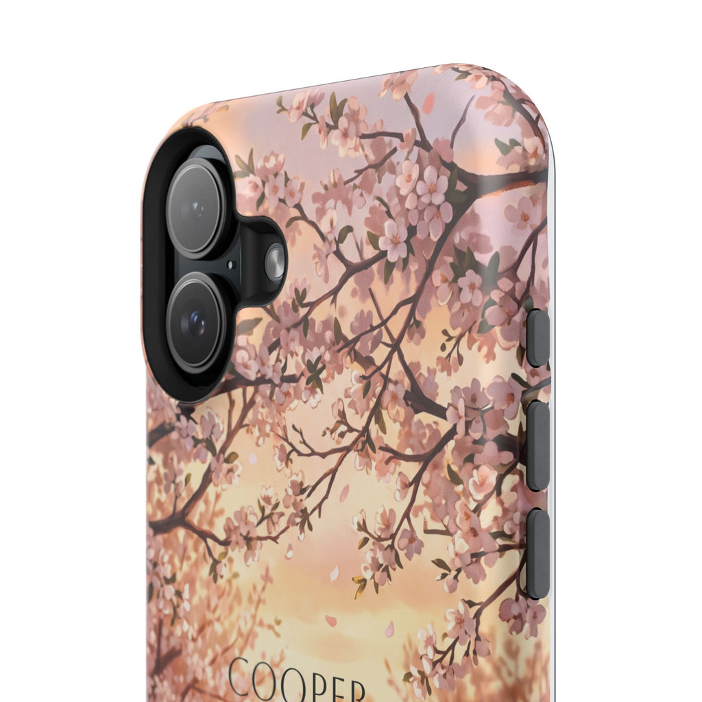 Personalized Golden Retriever Autumn Forest Phone Case — Wireless Charging Cover
