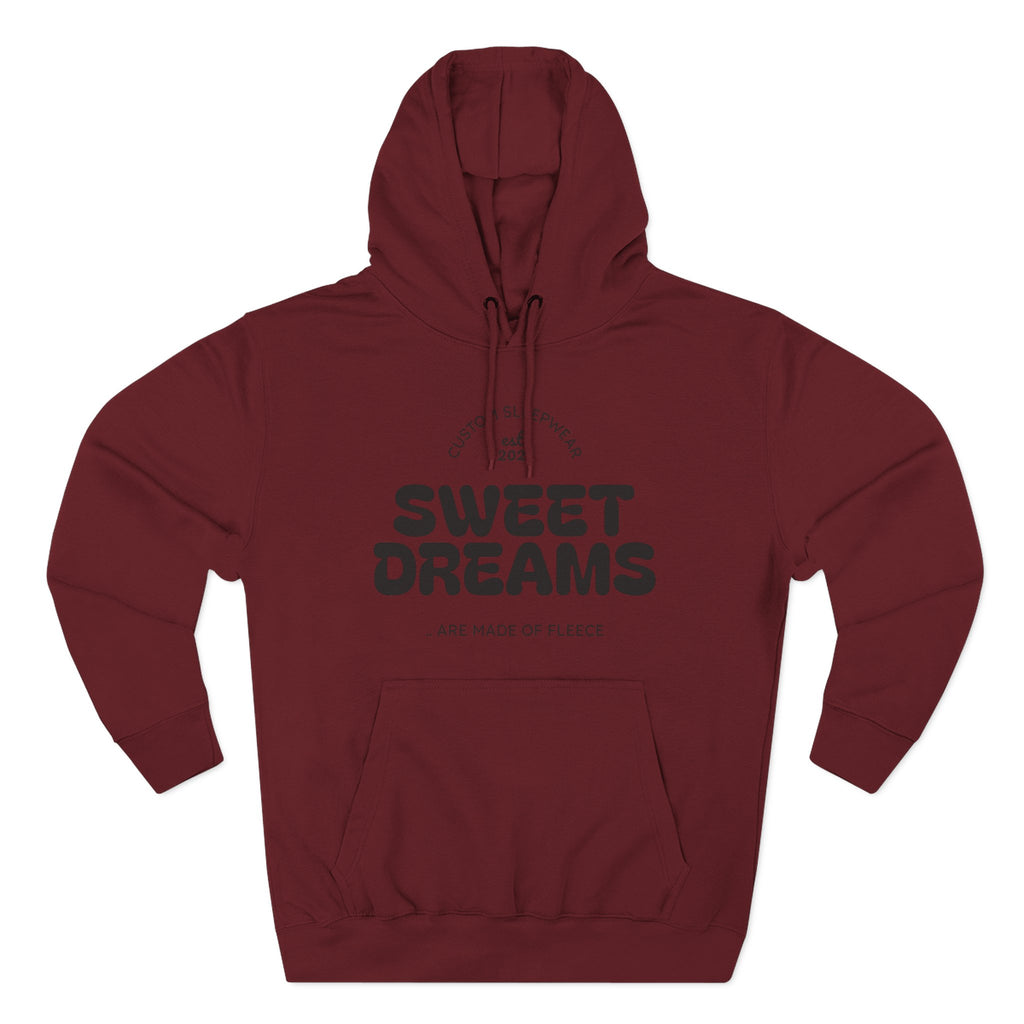 Sweet Dreams Hoodie — Cozy Fleece Pullover with Retro Script