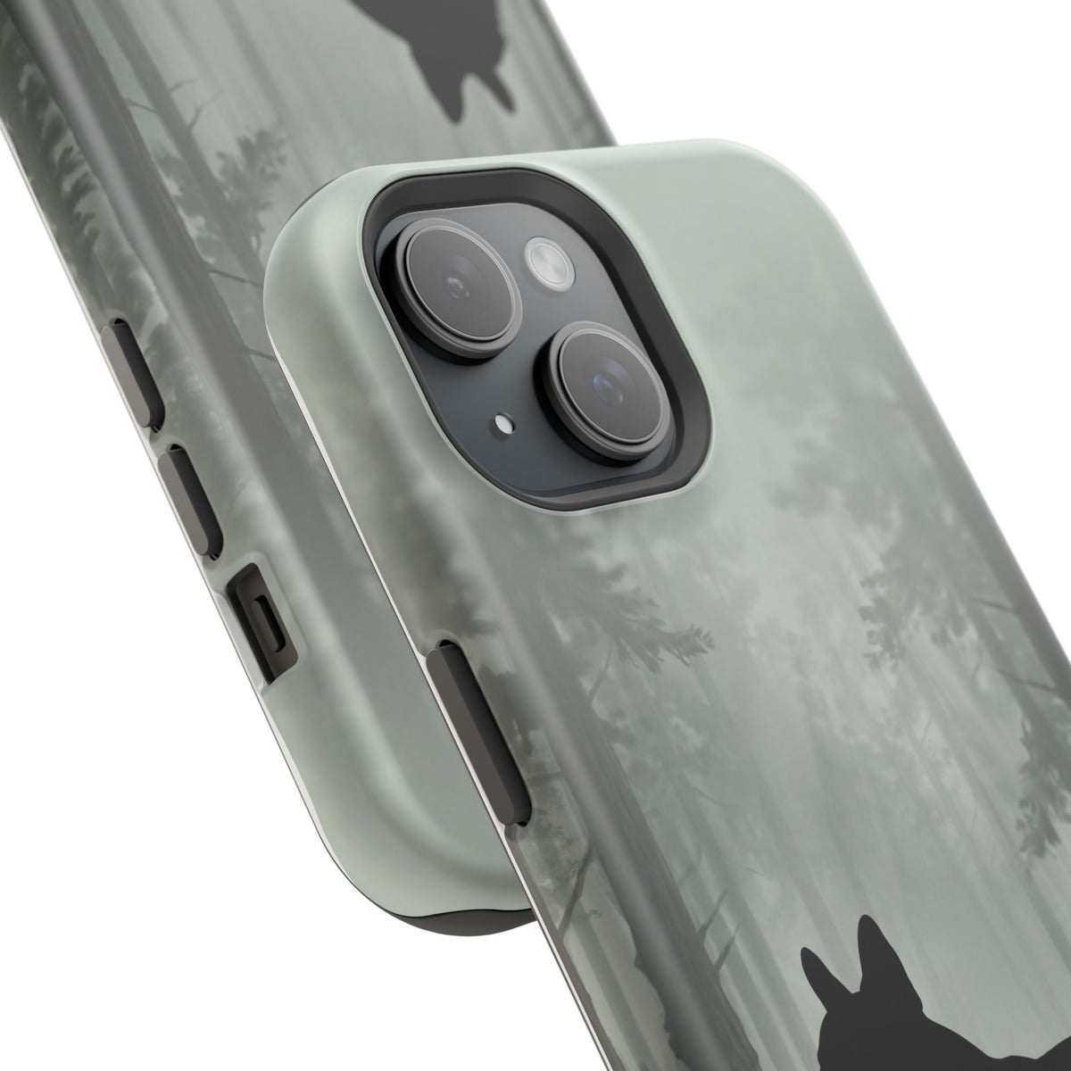 Personalized French Bulldog Misty Forest Phone Case — Wireless Charging Cover