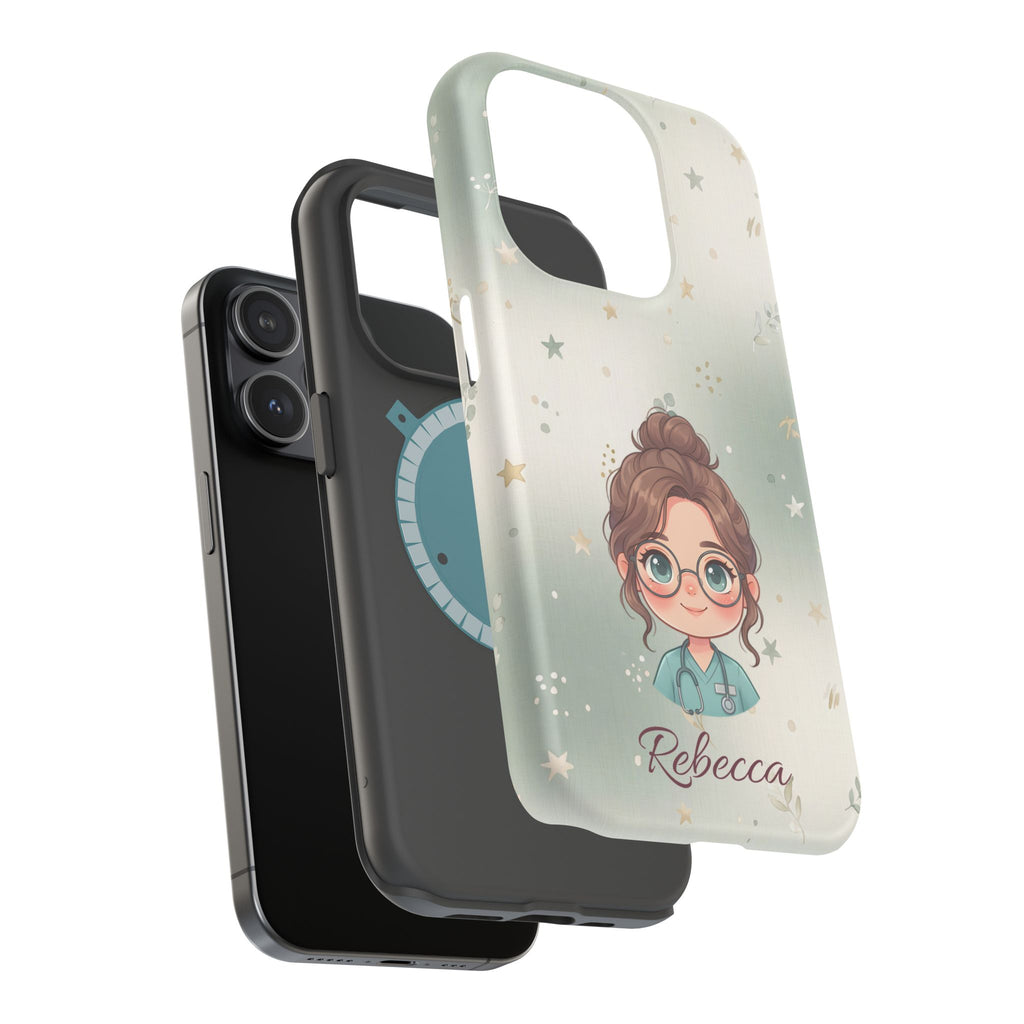 Personalized Starry Nurse Phone Case — Wireless Charging Cover
