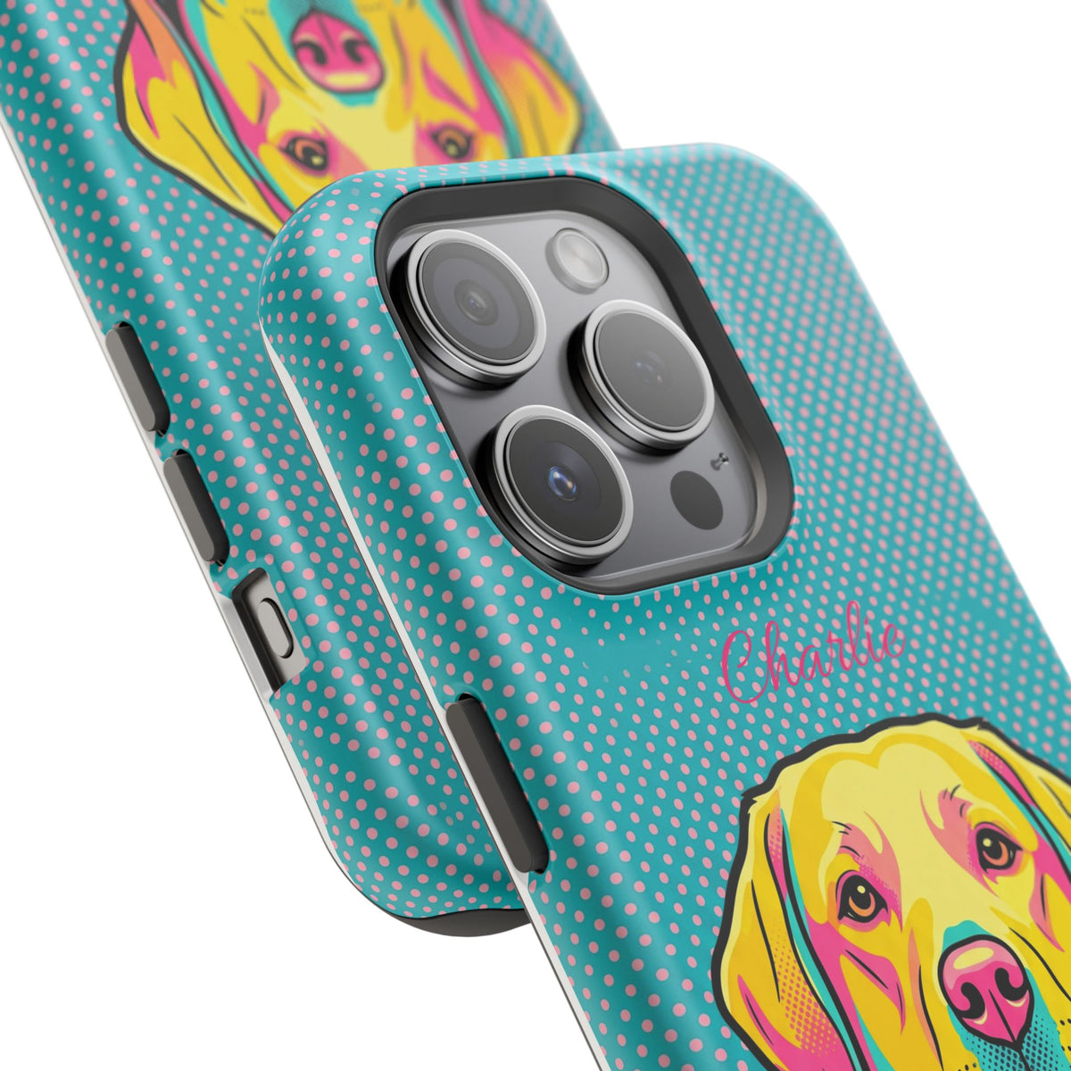 Personalized Pop Art Labrador Phone Case — Tough Magnetic Case with Wireless Charging