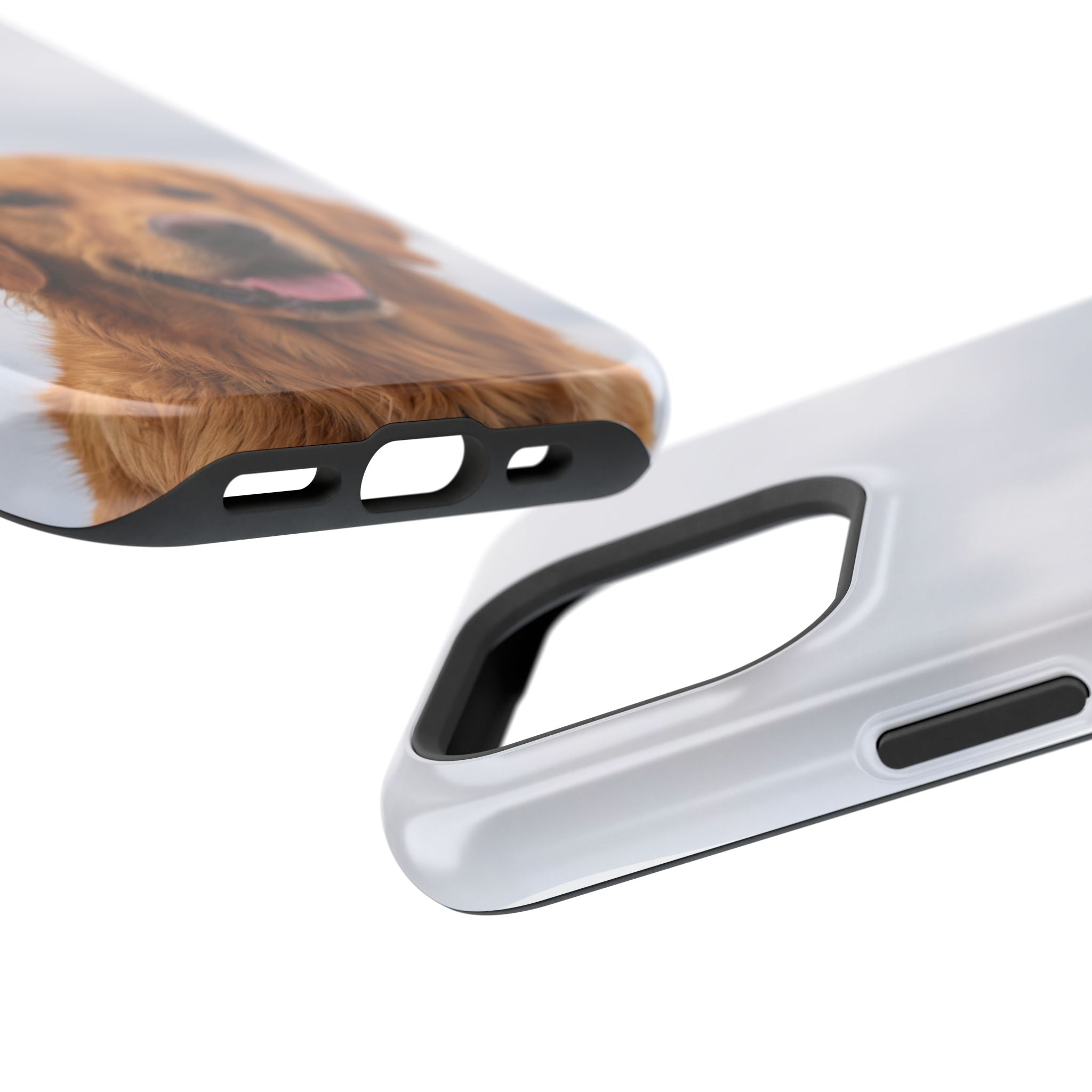 Golden Retriever Phone Case — Impact-Resistant Wireless Charging Cover