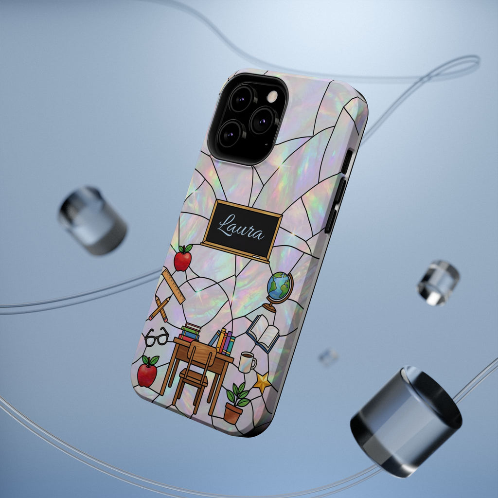 Personalized Teacher Phone Case — Impact-Resistant Wireless Charging Cover
