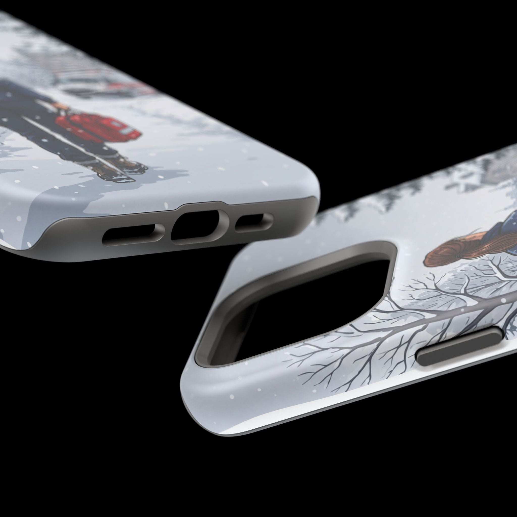 Paramedic/EMT Winter Phone Case — Magnetic Wireless Charging Cover