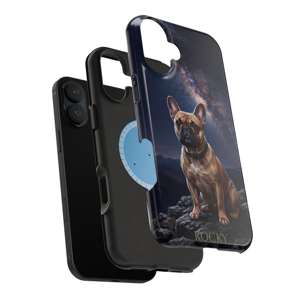 Personalized French Bulldog Starry Night Sky Phone Case — Wireless Charging Cover