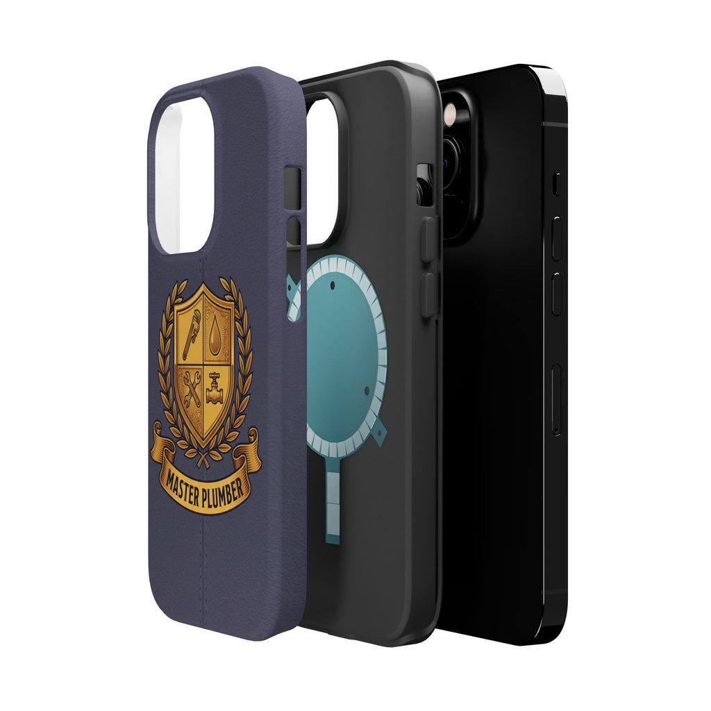 Master Plumber Crest Phone Case — Heraldic Shield Wireless Charging Cover