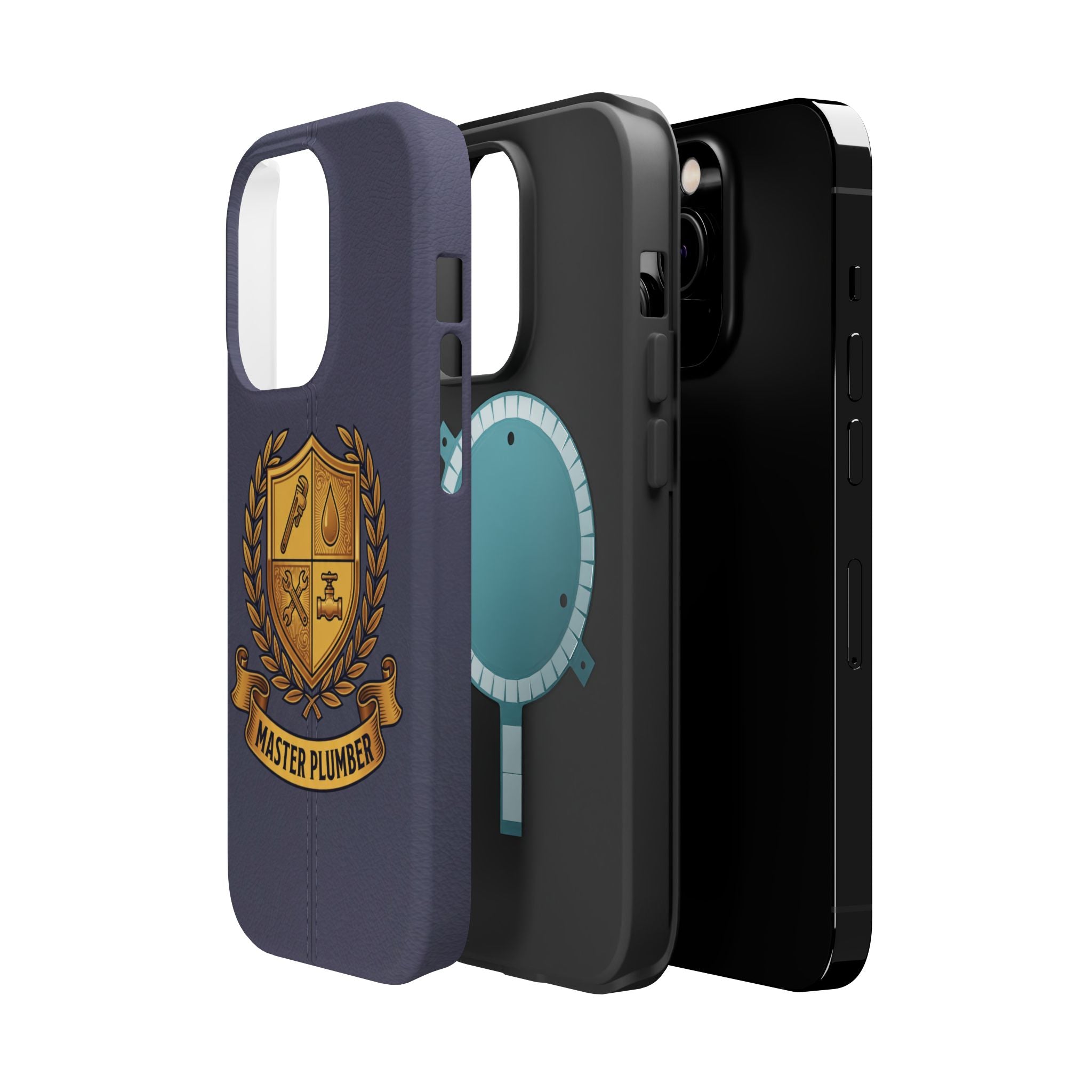 Master Plumber Crest Phone Case — Heraldic Shield Wireless Charging Cover