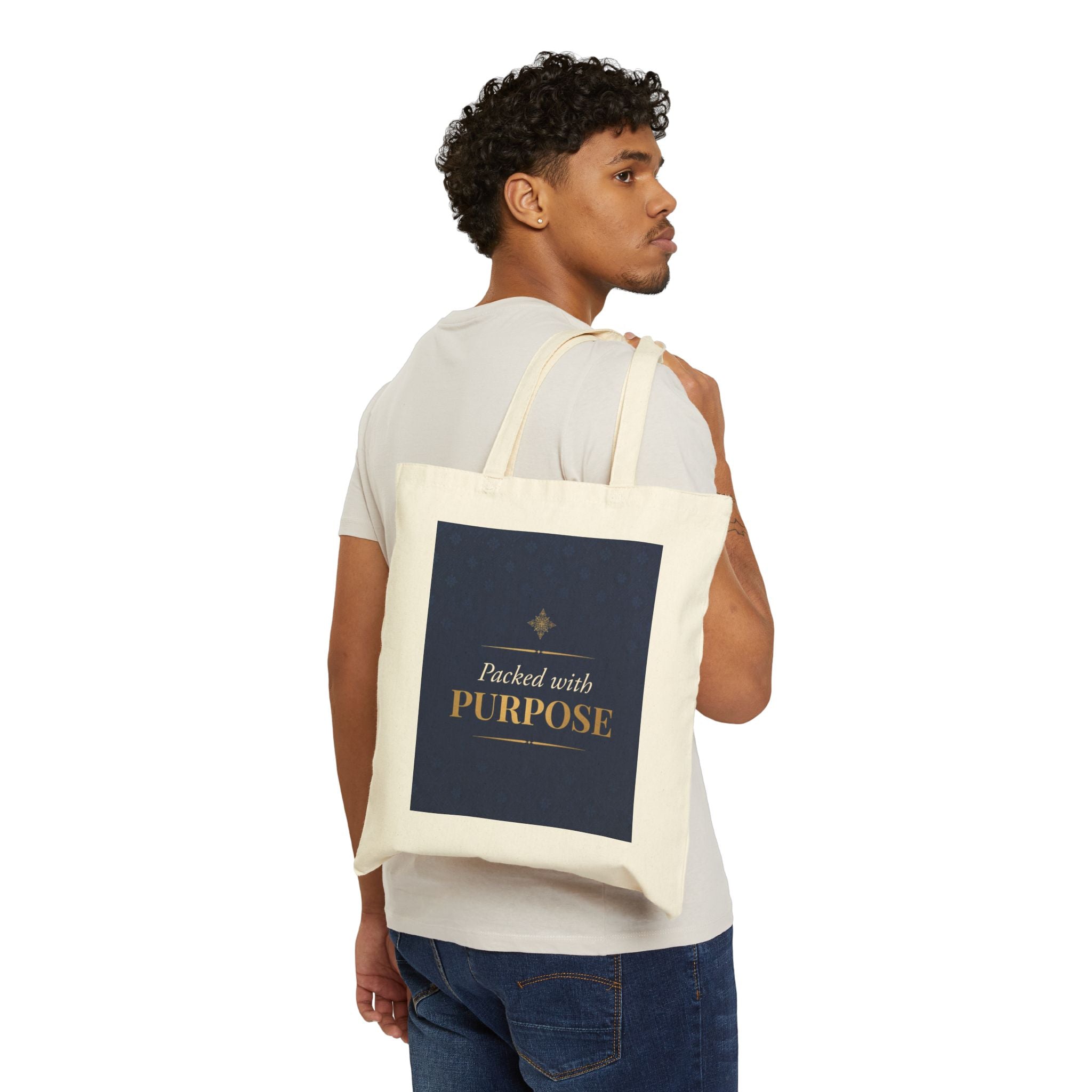 Nurse Tote Bag – Packed with purpose – Cotton Canvas Tote Bag for Nurses