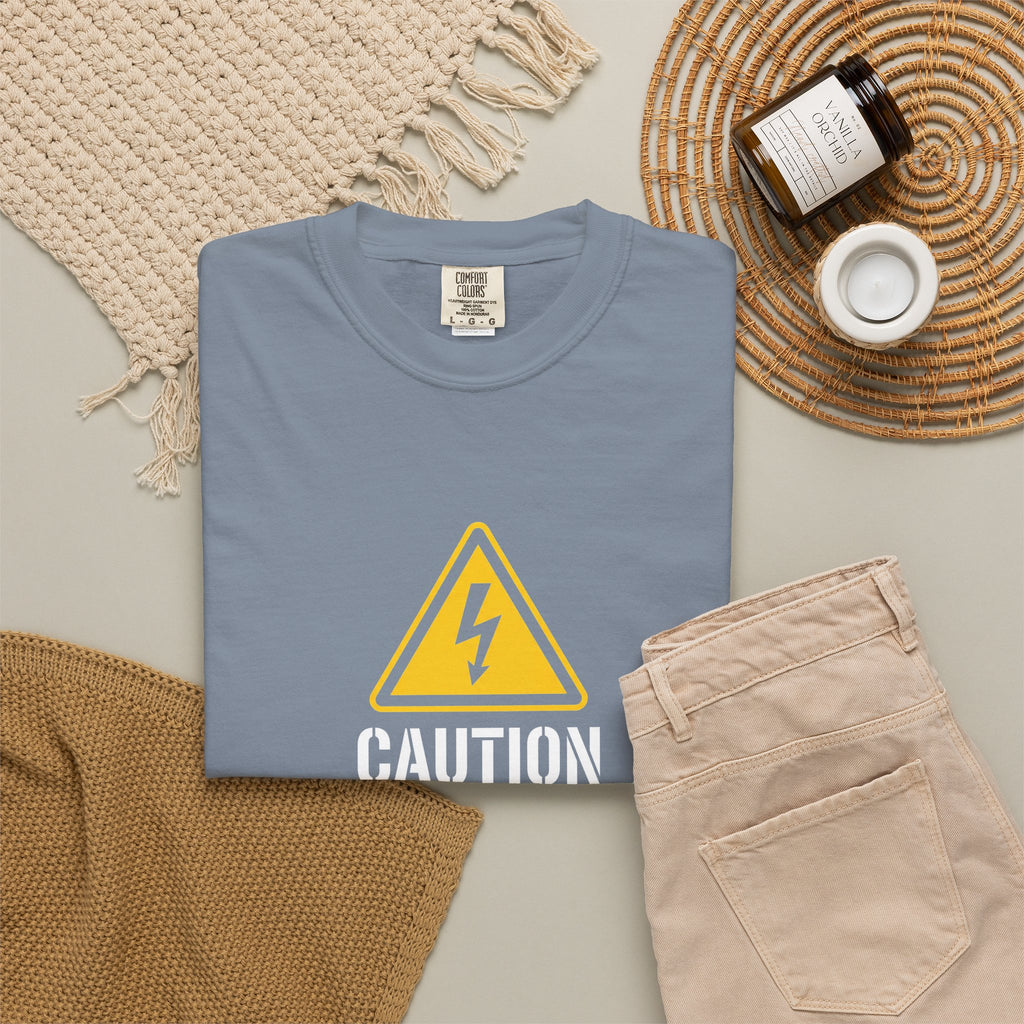 Caution Electrician At Work T-Shirt