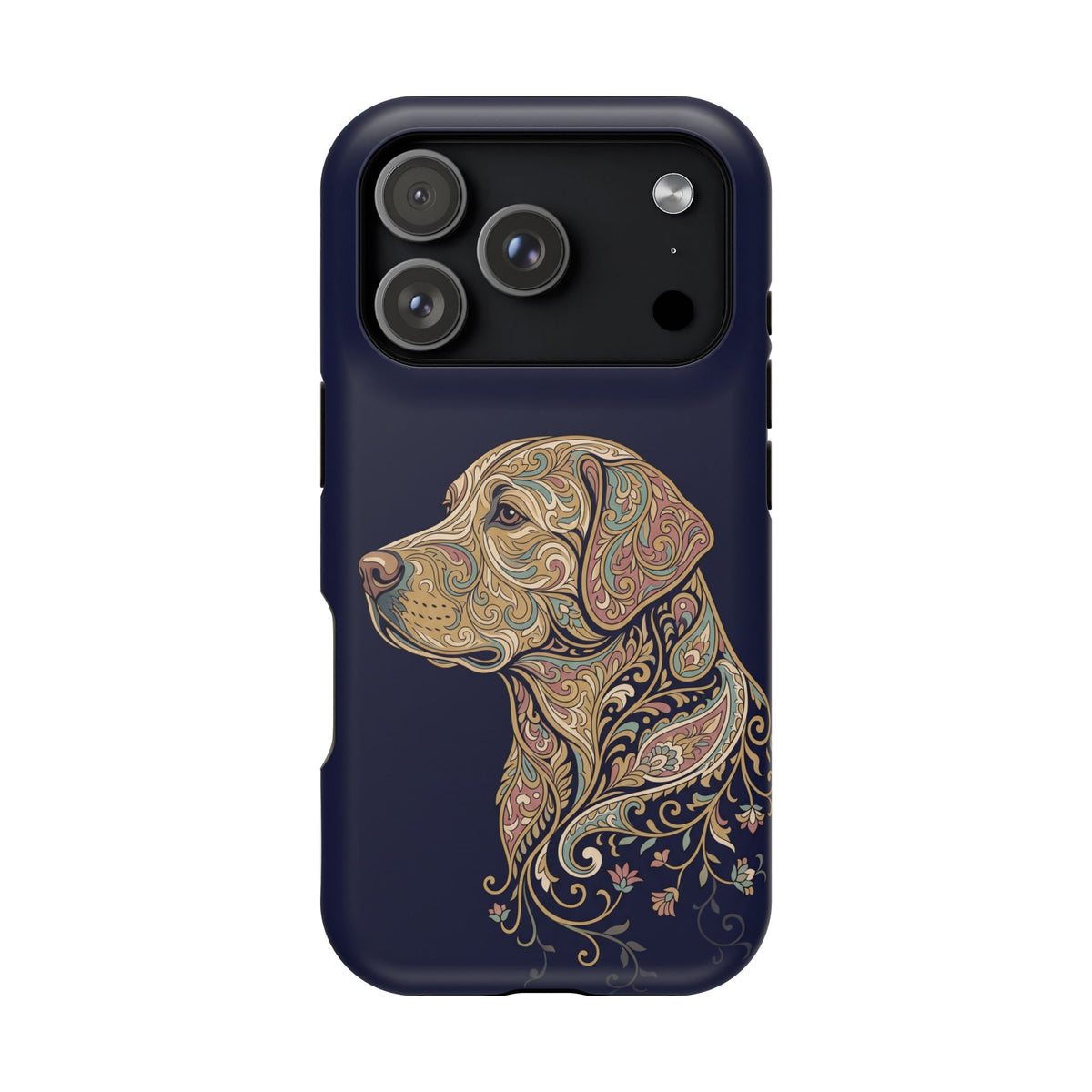 Paisley Labrador Phone Case — Tough Magnetic Case with Wireless Charging