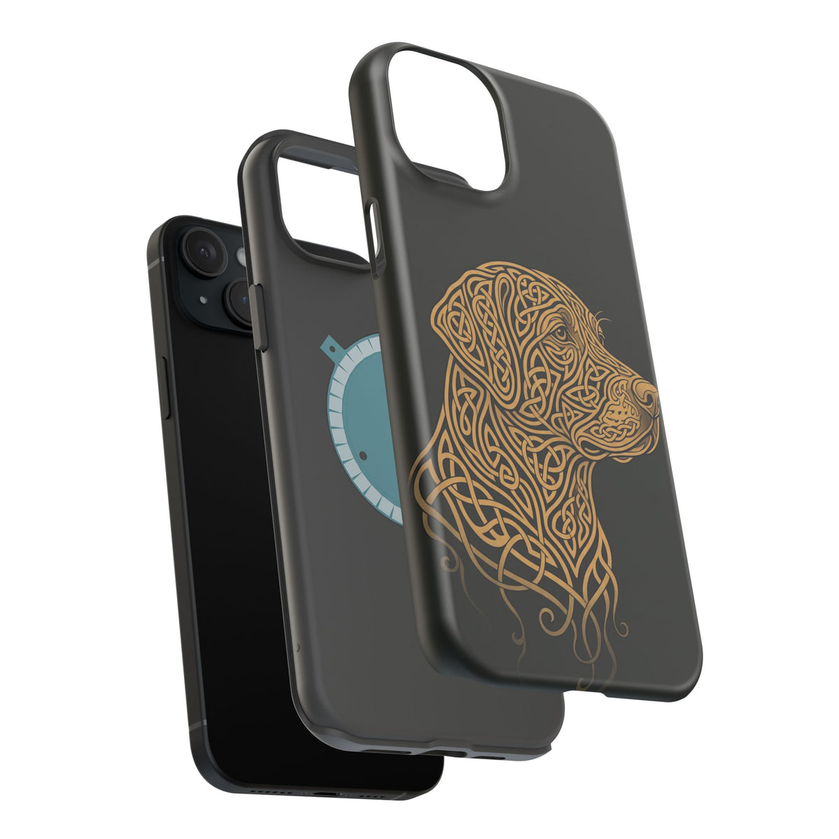 Celtic Knotwork Labrador Phone Case — Tough Magnetic Case with Wireless Charging