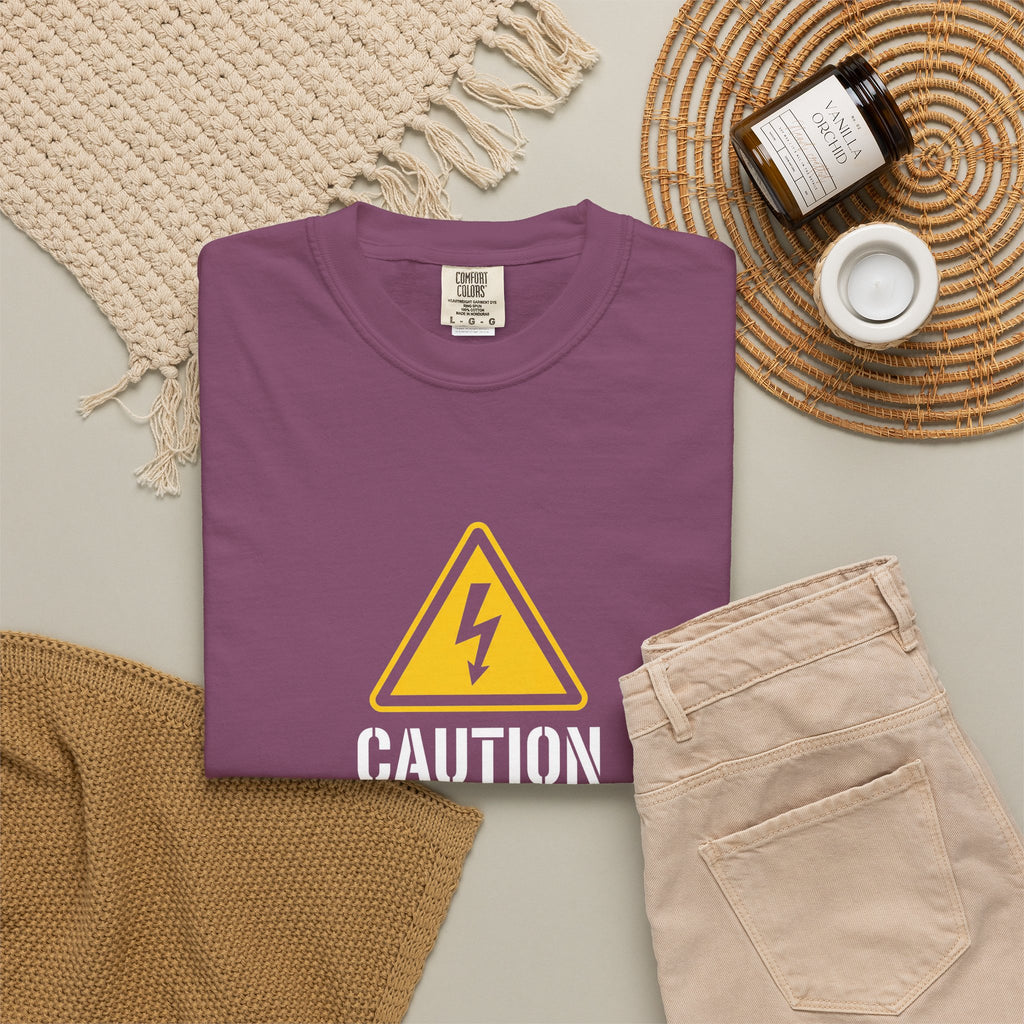 Caution Electrician At Work T-Shirt