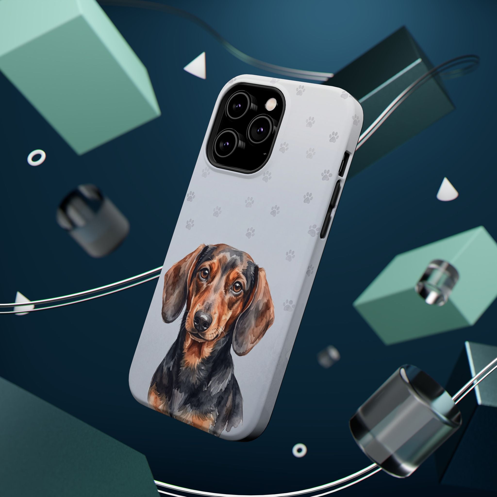 Dachshund Phone Case — Impact-Resistant Wireless Charging Cover