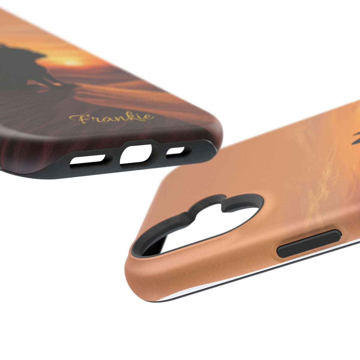 Personalized French Bulldog Desert Sunset Phone Case — Wireless Charging Cover