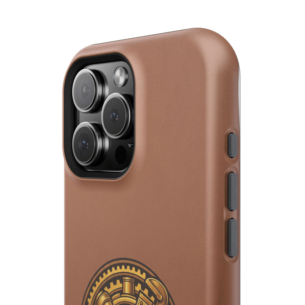 Plumber Born to Build Phone Case — Badge Wireless Charging Cover