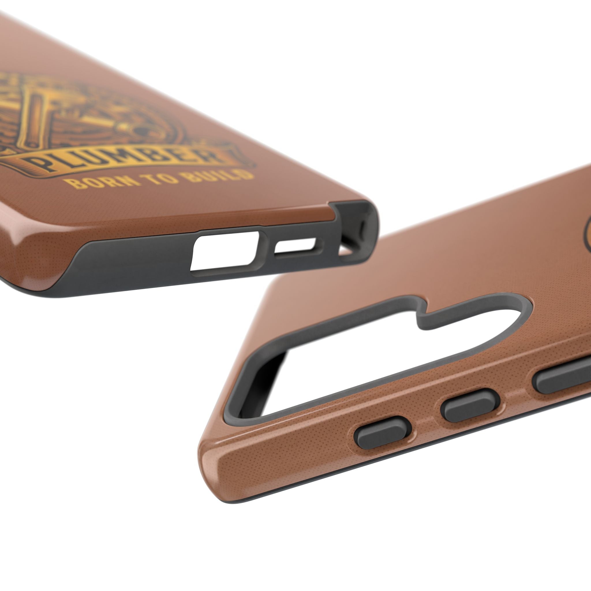 Plumber Born to Build Leather Phone Case - Samsung & iPhone Series