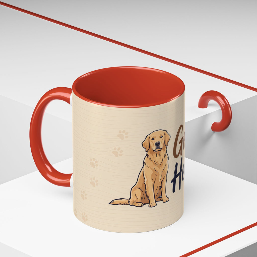 Golden Hearted Mug | Golden Retriever Lover Gift | Cute Dog Coffee Mug