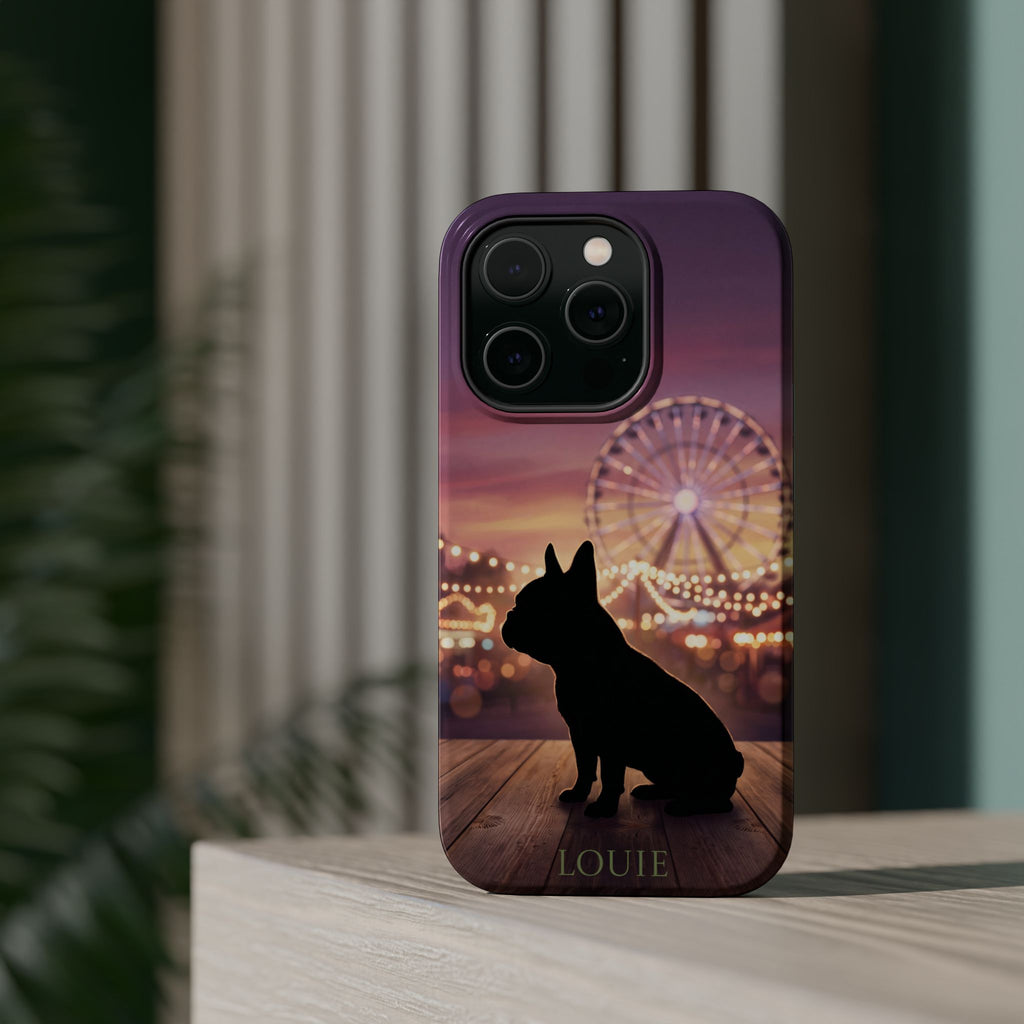 Personalized French Bulldog Carnival Nights Phone Case — Wireless Charging Cover