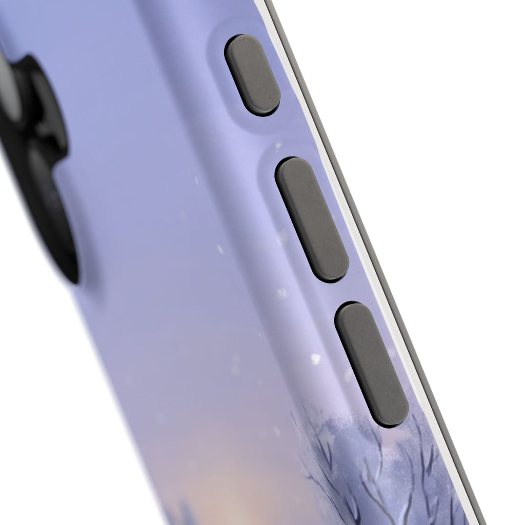 Personalized Dachshund Winter Snow Phone Case — Wireless Charging Cover