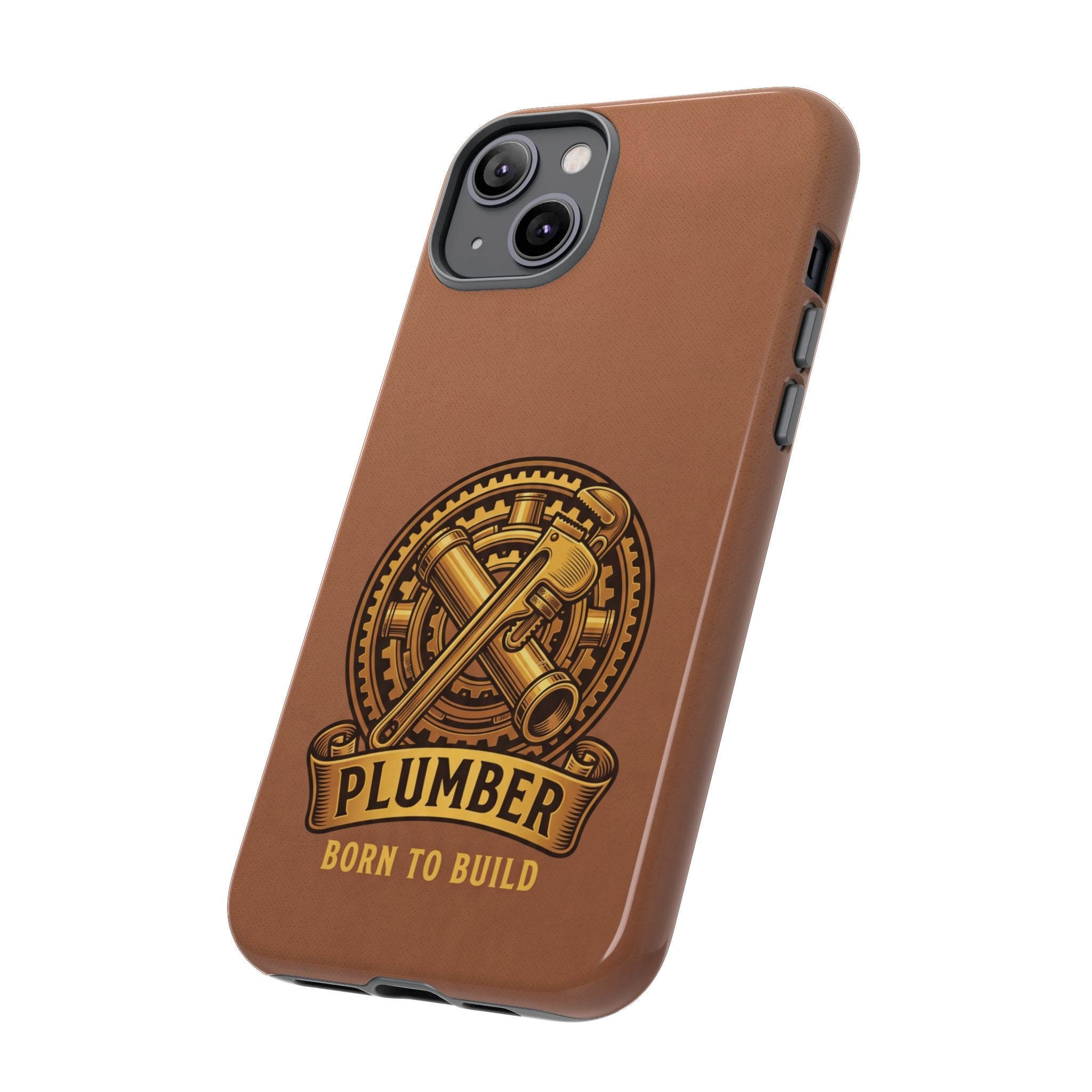 Plumber Born to Build Leather Phone Case - Samsung & iPhone Series