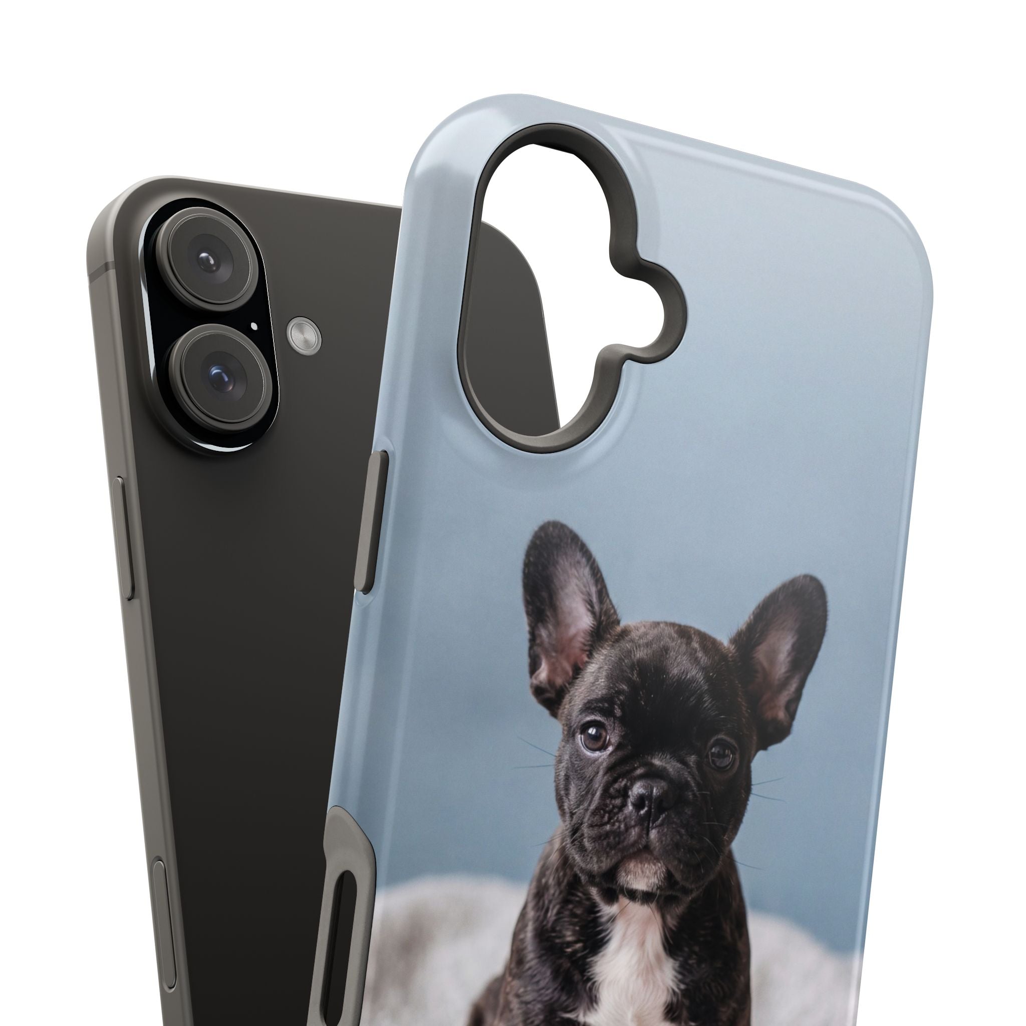 French Bulldog Puppy Phone Case — Impact-Resistant Wireless Charging Cover