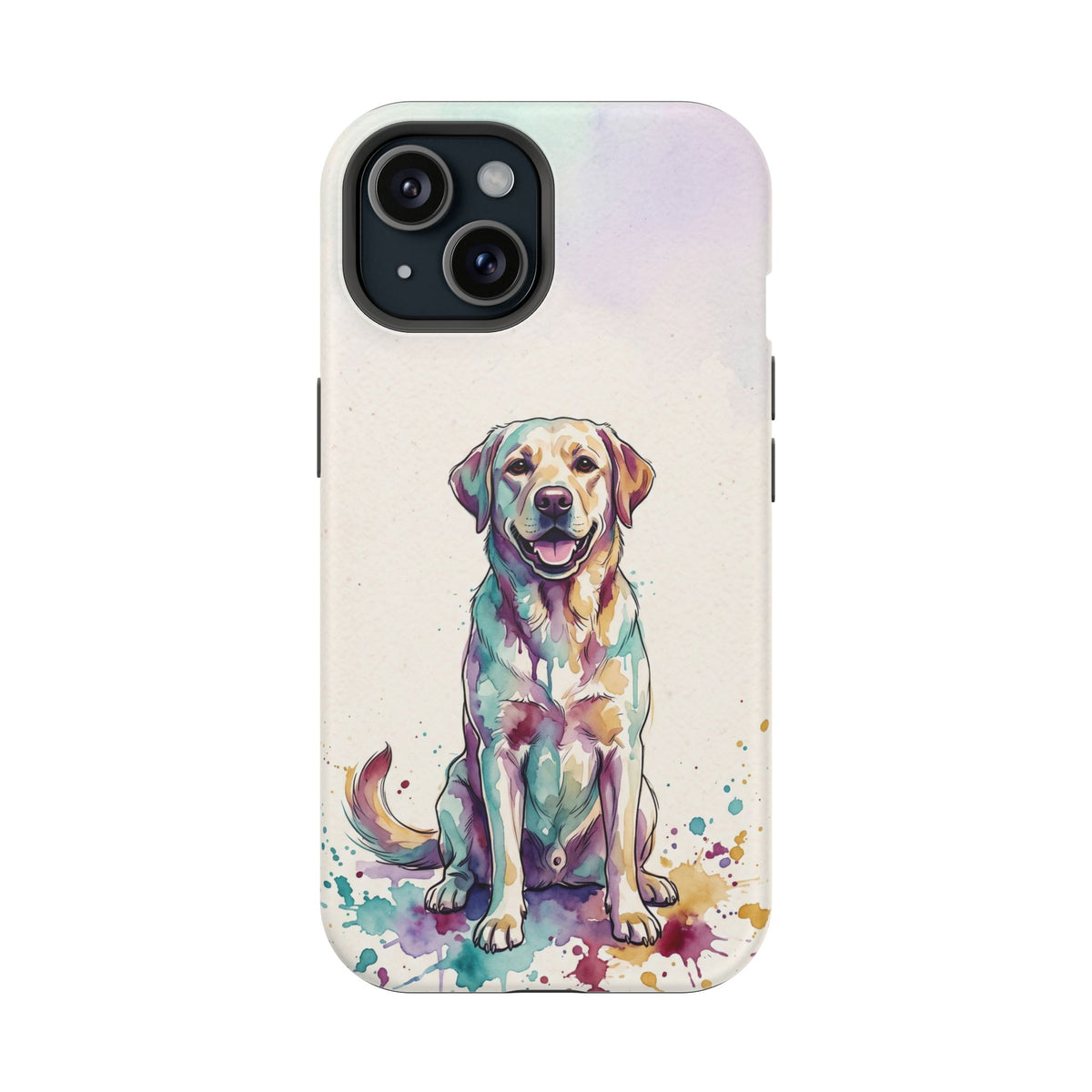 Watercolor Labrador Phone Case — Tough Magnetic Case with Wireless Charging