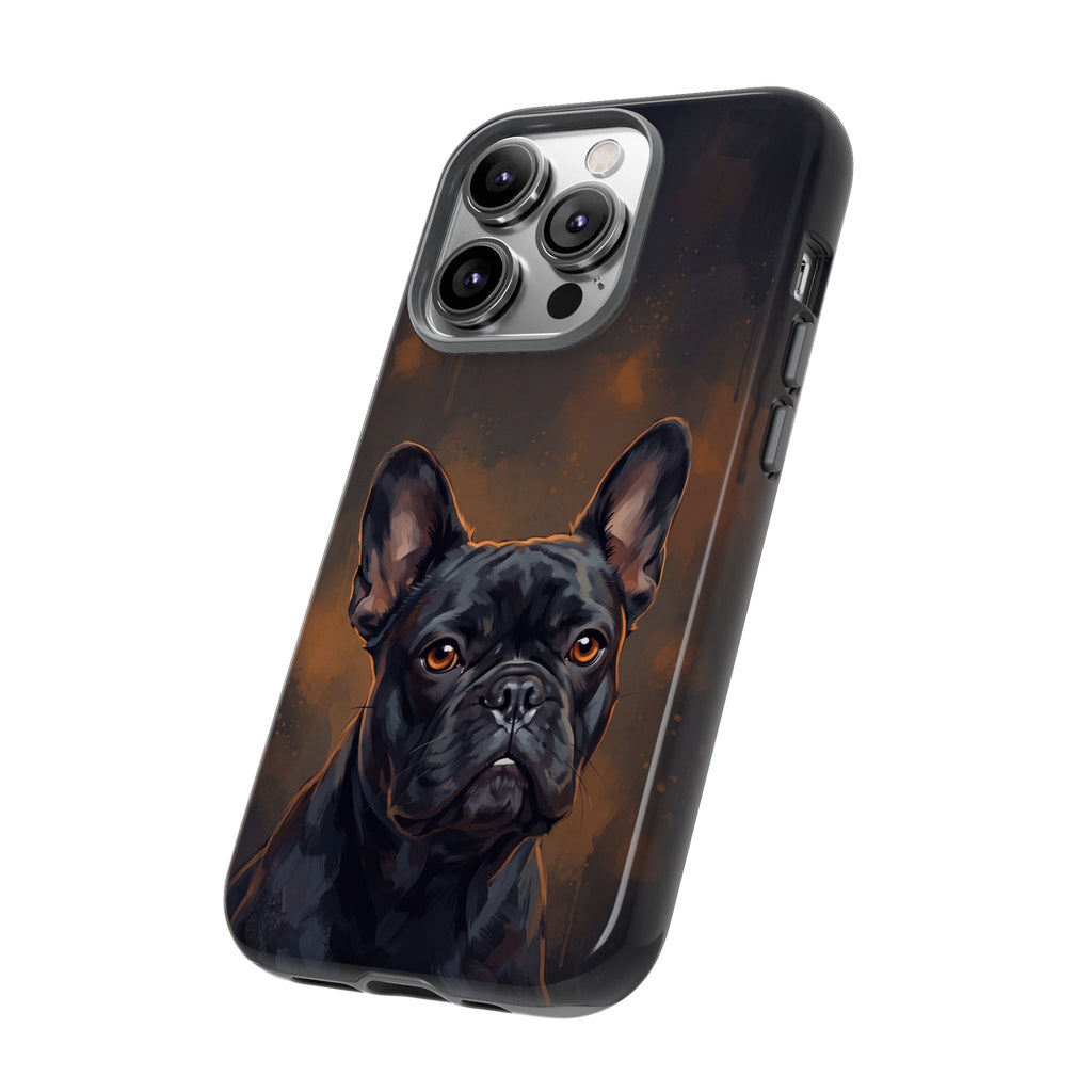 Moody French Bulldog Portrait Phone Case | Dramatic Studio Photography Style | iPhone & Samsung