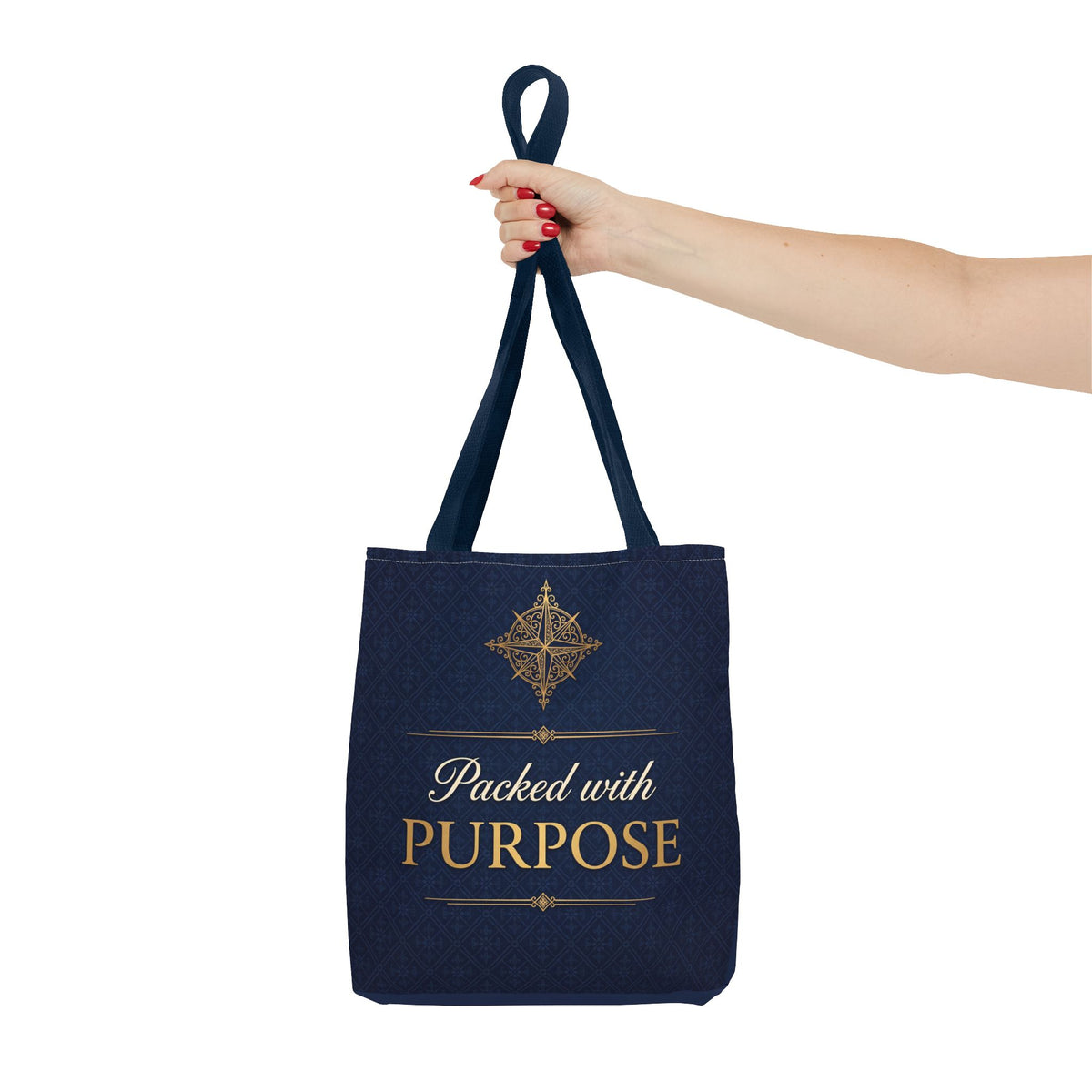 Packed with Purpose Tote | Inspirational Nurse Gift Tote Bag | Healthcare Worker Appreciation Gift | Premium Polyester Carry-All