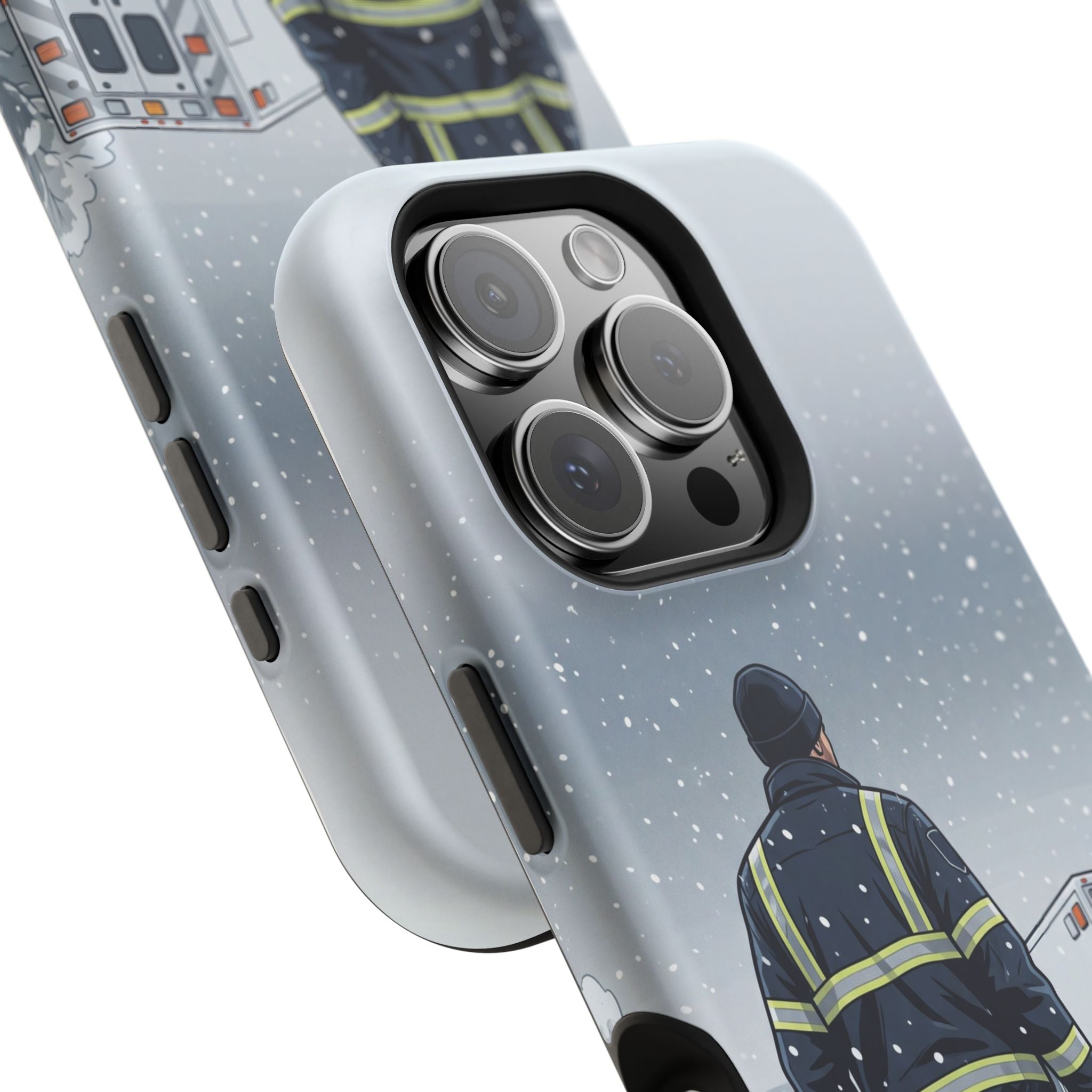 Bold Paramedic/EMT Portrait Phone Case — Magnetic Wireless Charging Cover