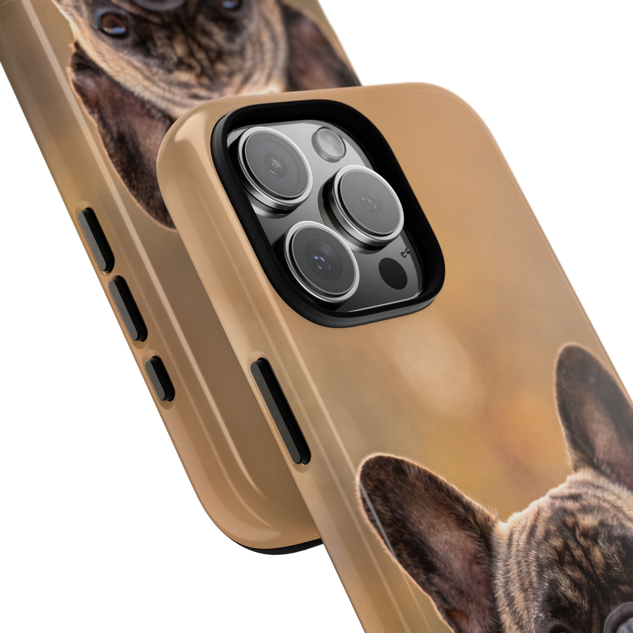 French Bulldog Portrait Phone Case | Realistic Brindle Frenchie Photo Case | iPhone & Samsung