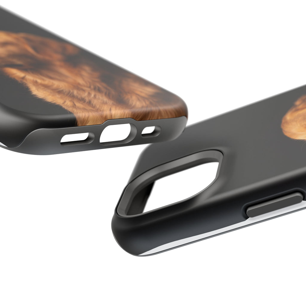 Golden Retriever Portrait Phone Case — Impact-Resistant Wireless Charging Cover