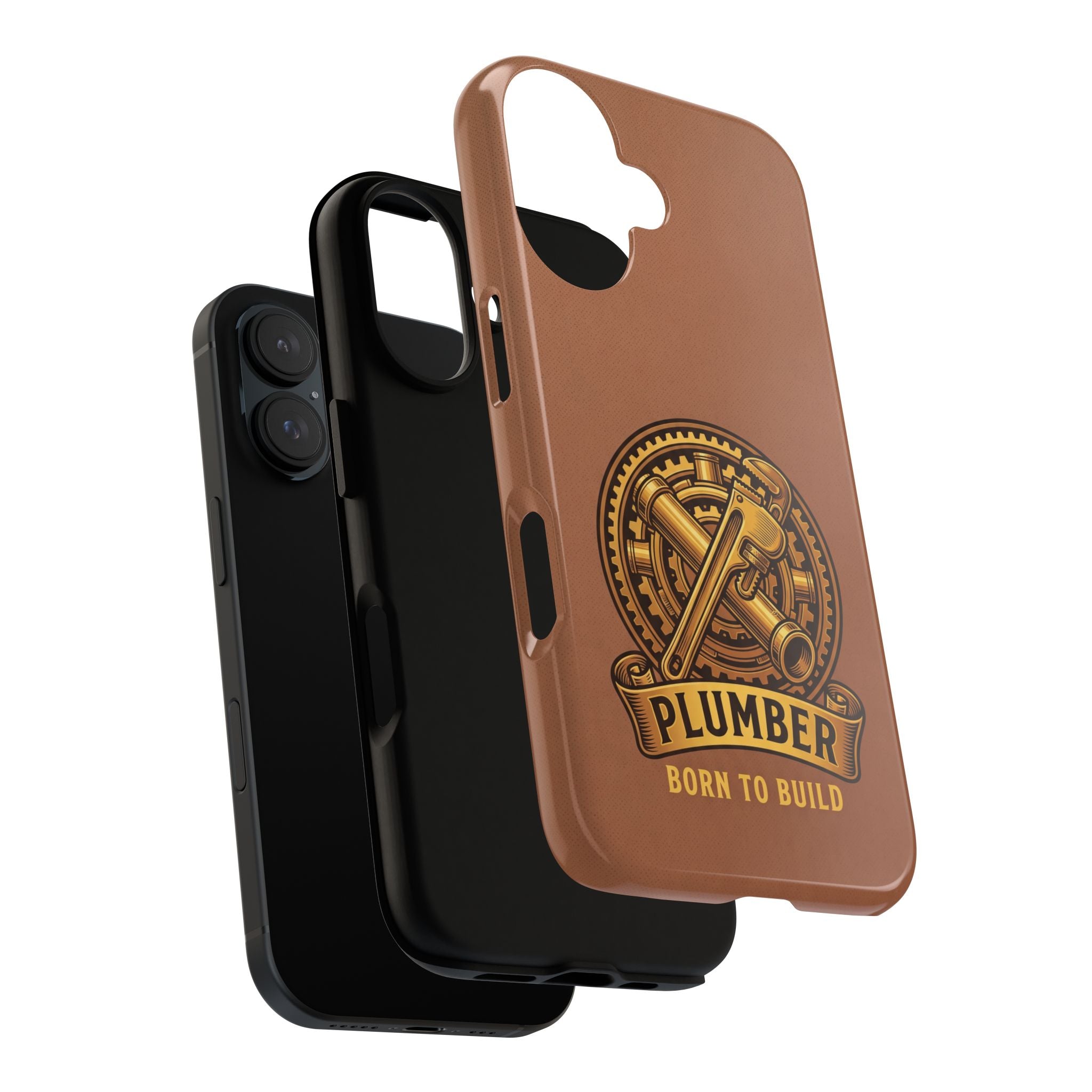 Plumber Born to Build Leather Phone Case - Samsung & iPhone Series