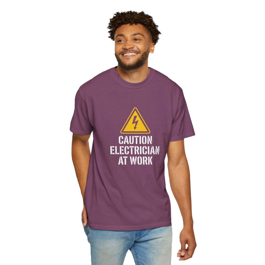 Caution Electrician At Work T-Shirt