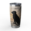 Golden Retriever Tumbler Personalized – 20 oz Stainless Steel Travel Mug with Custom Name, Sunset Silhouette Design for Dog Dad