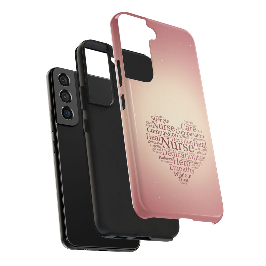 Nurse Heart Word Cloud Phone Case | iPhone & Samsung Galaxy series