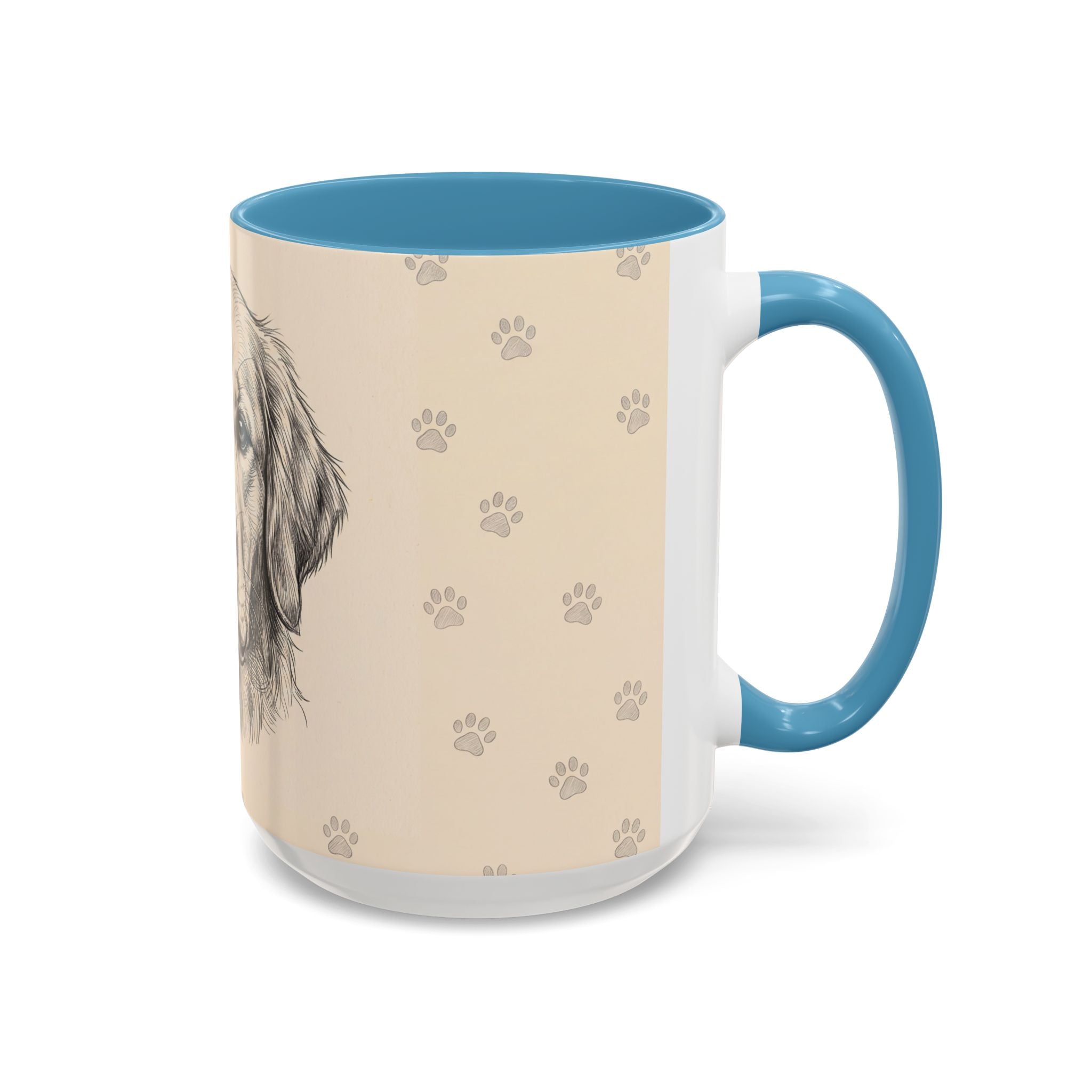 Golden Retriever Sketch Mug | Golden Retriever Lover Gift | Pencil Art Dog Coffee Mug