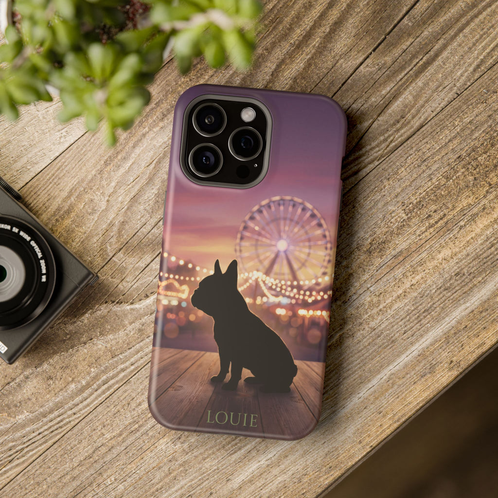 Personalized French Bulldog Carnival Nights Phone Case — Wireless Charging Cover