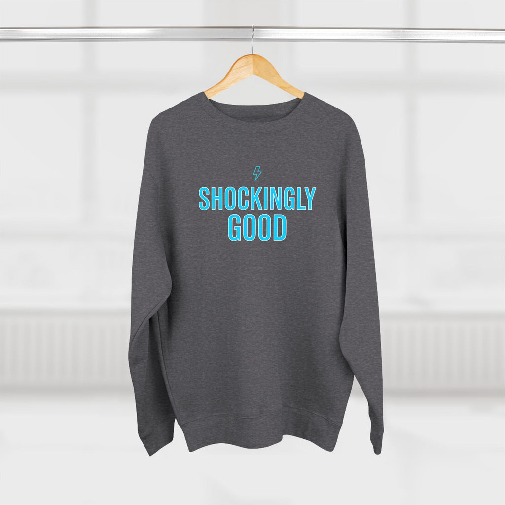 Shockingly Good Electrician Sweatshirt | Funny Electrician Gift Crewneck