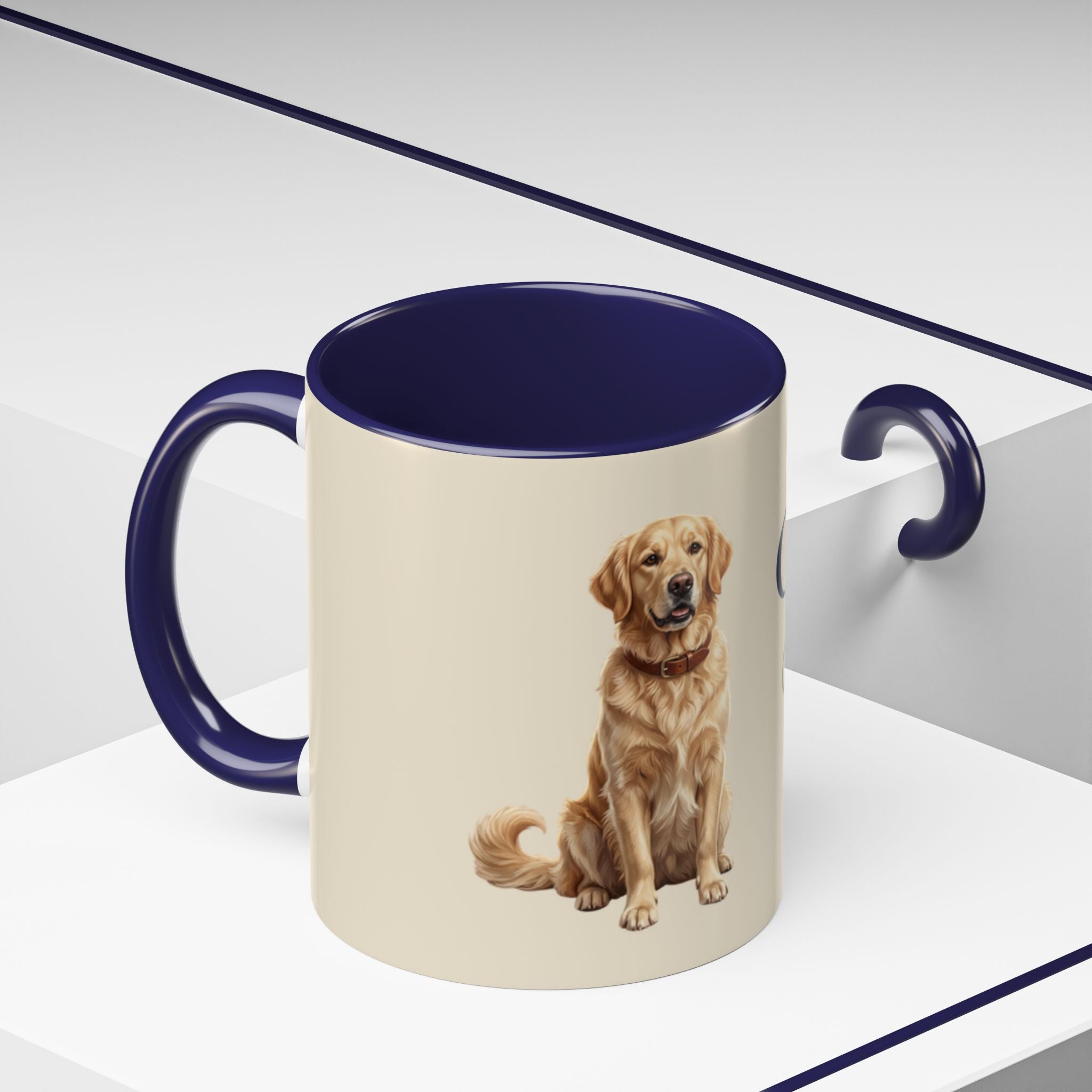 Personalized Golden Retriever Mug | Custom Name & Message Dog Mom Dad Coffee Mug