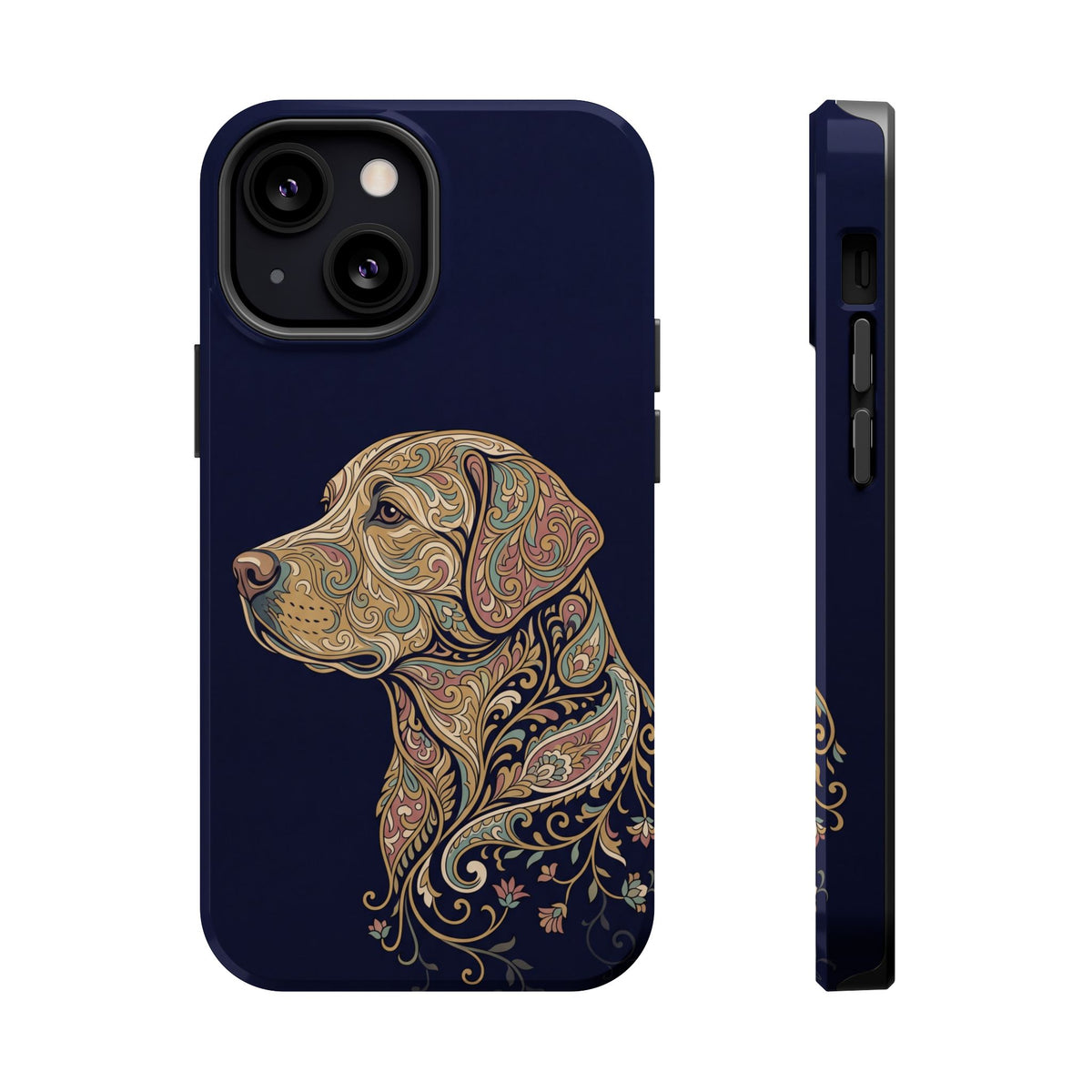 Paisley Labrador Phone Case — Tough Magnetic Case with Wireless Charging